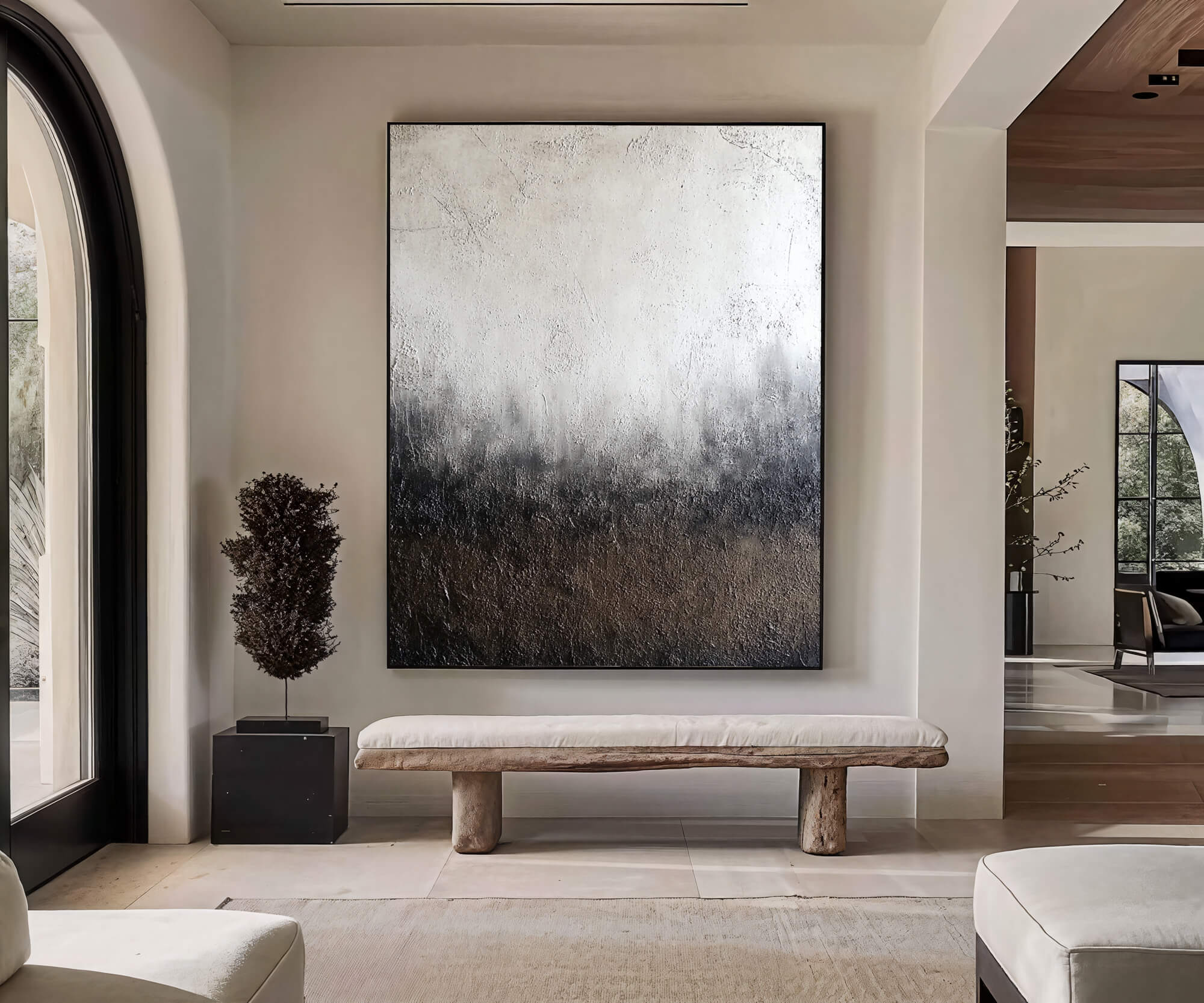 Textured Neutral Gradient | Monochrome Tones