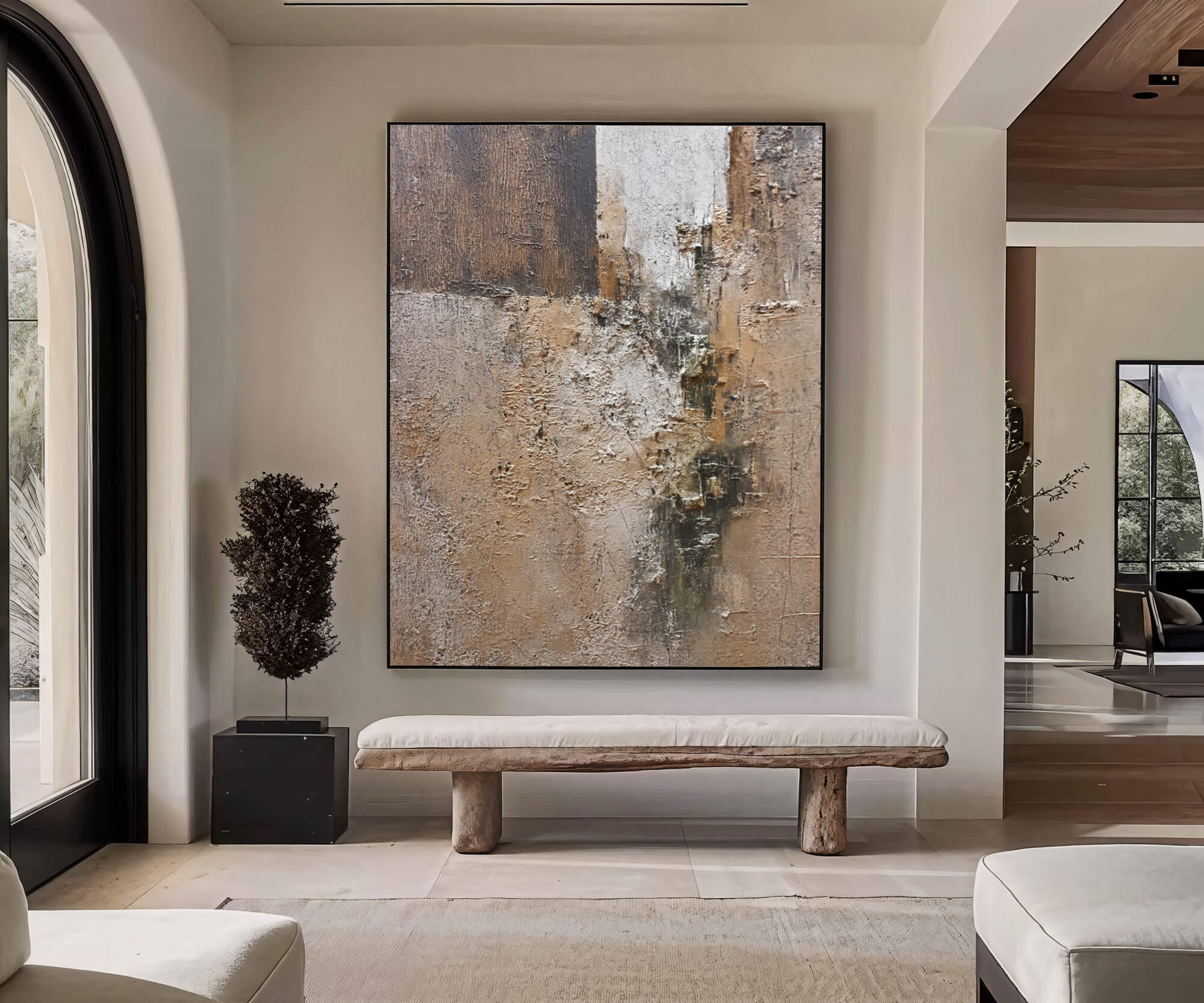Textured Earthy Abstract | Warm Neutrals