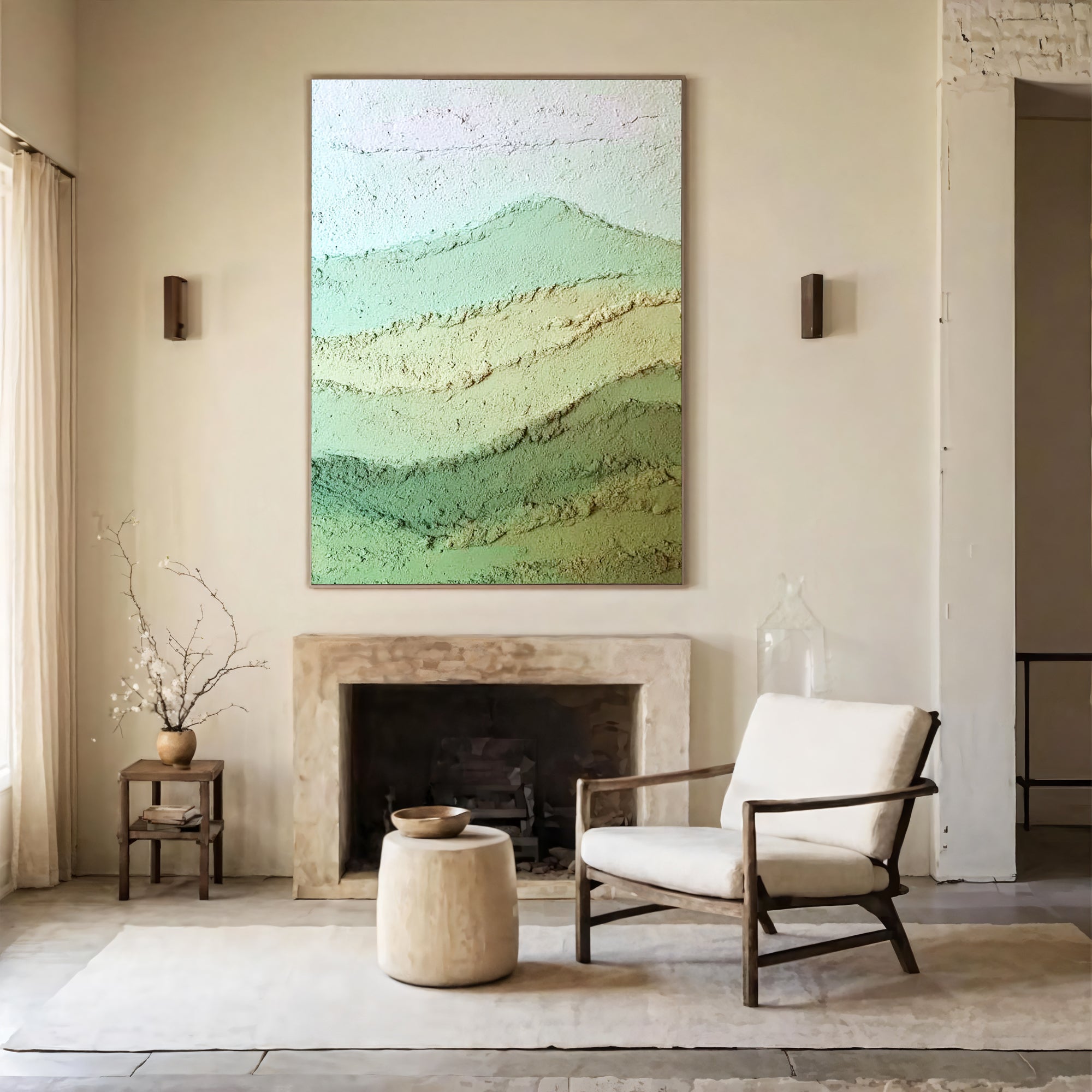 Textured Mint Gradients | Earthy Hues