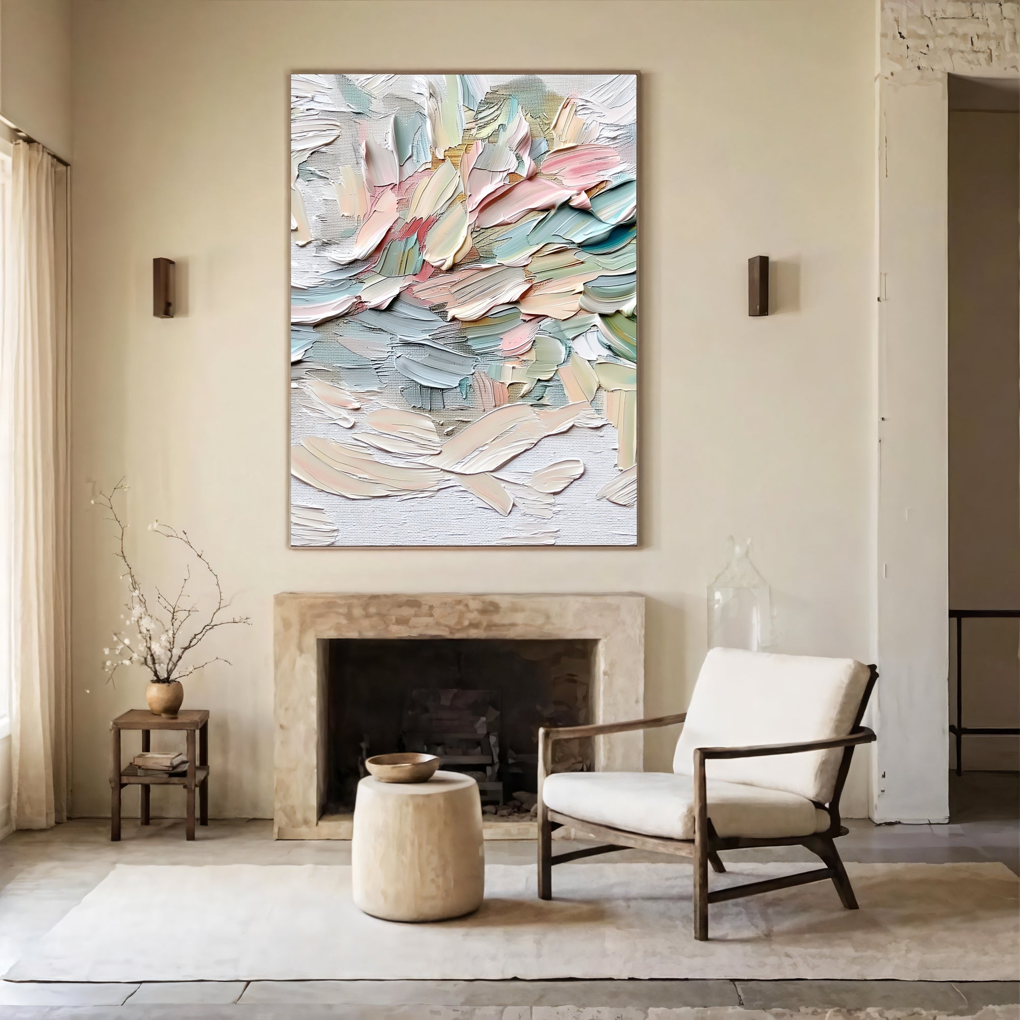 Textured Pastel Swirls | Gentle Hues