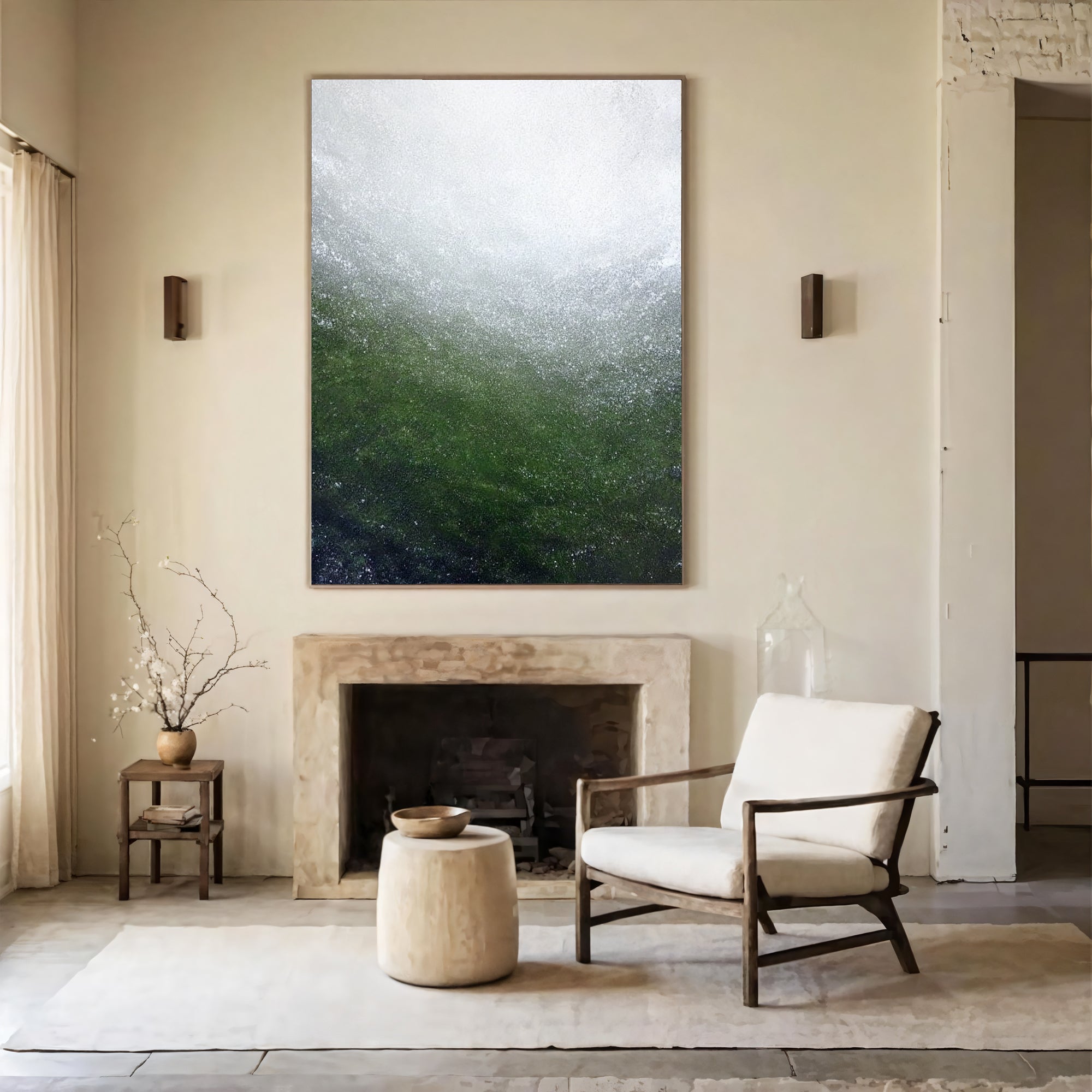 Textured Emerald Surges | Frosted Hues