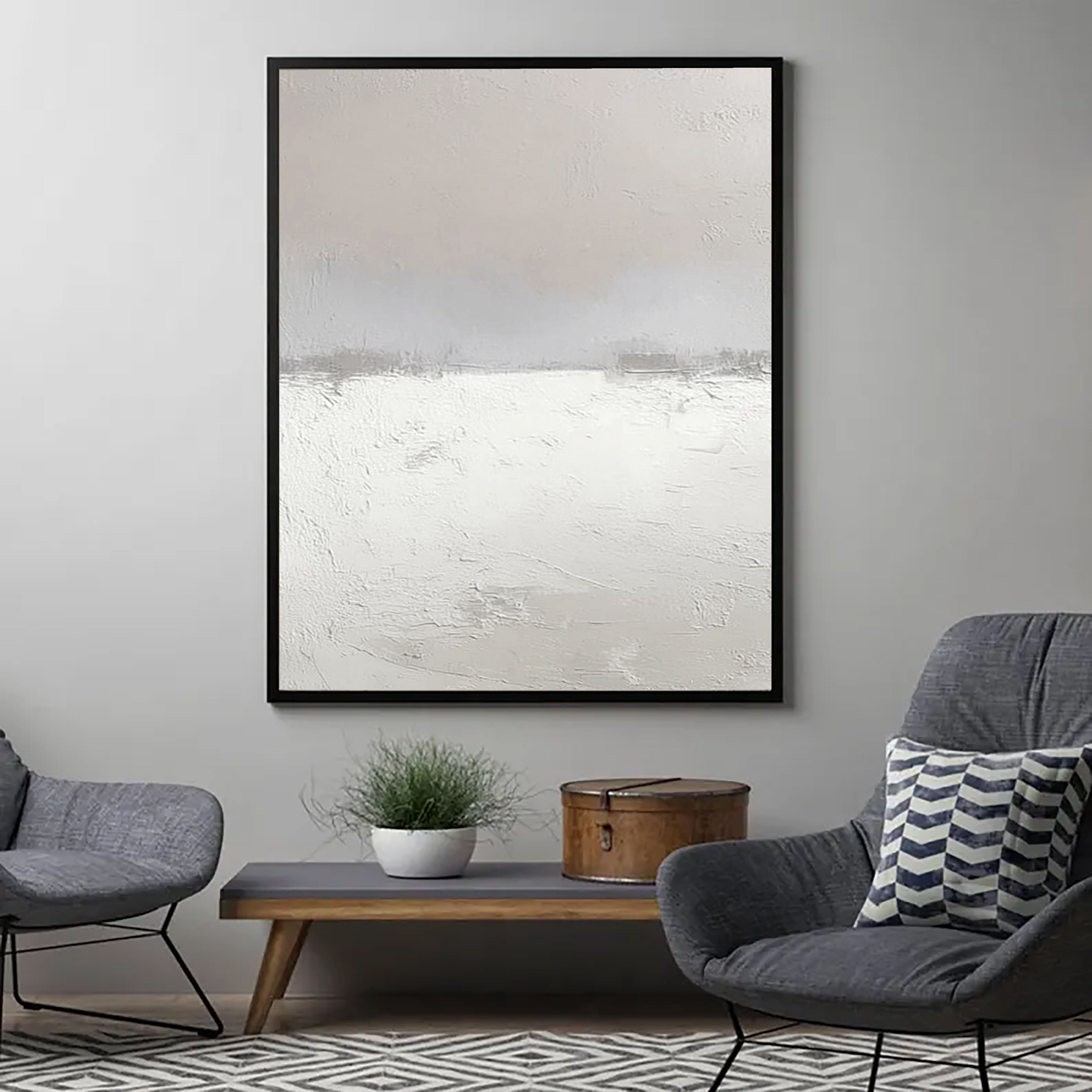 Textured Winter Landscape | White Snow