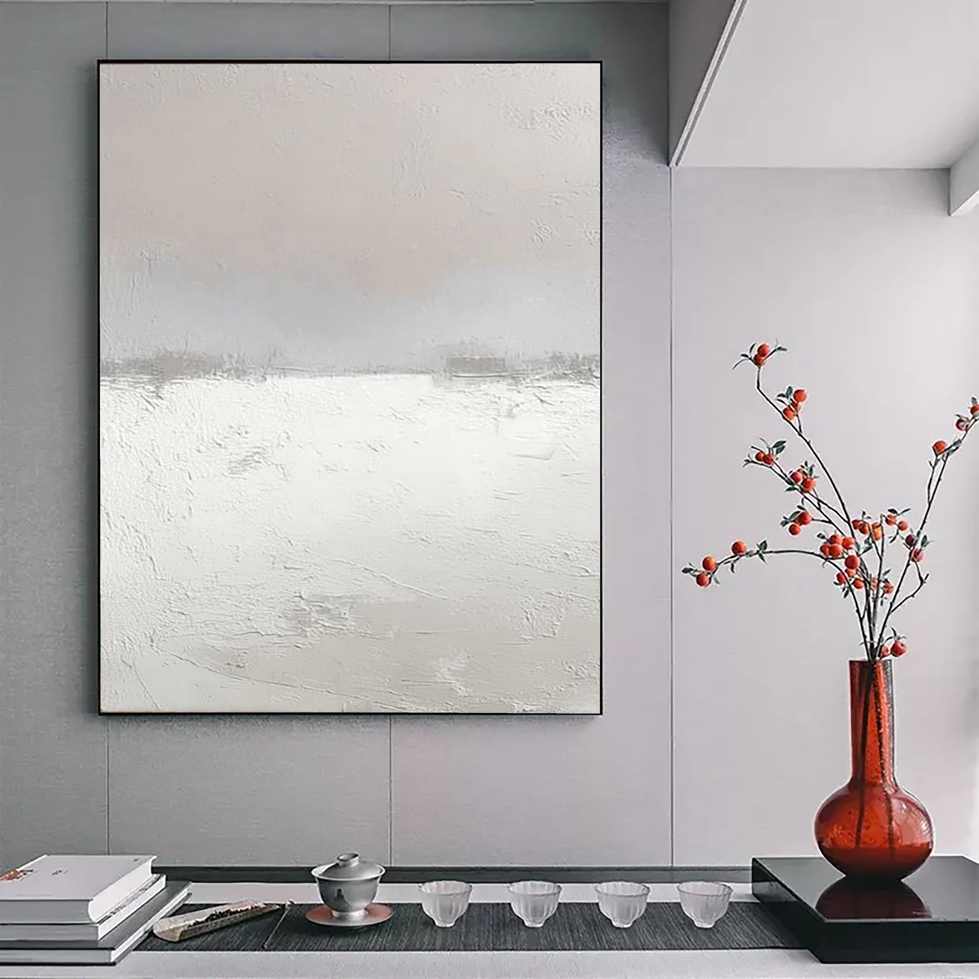 Textured Winter Landscape | White Snow