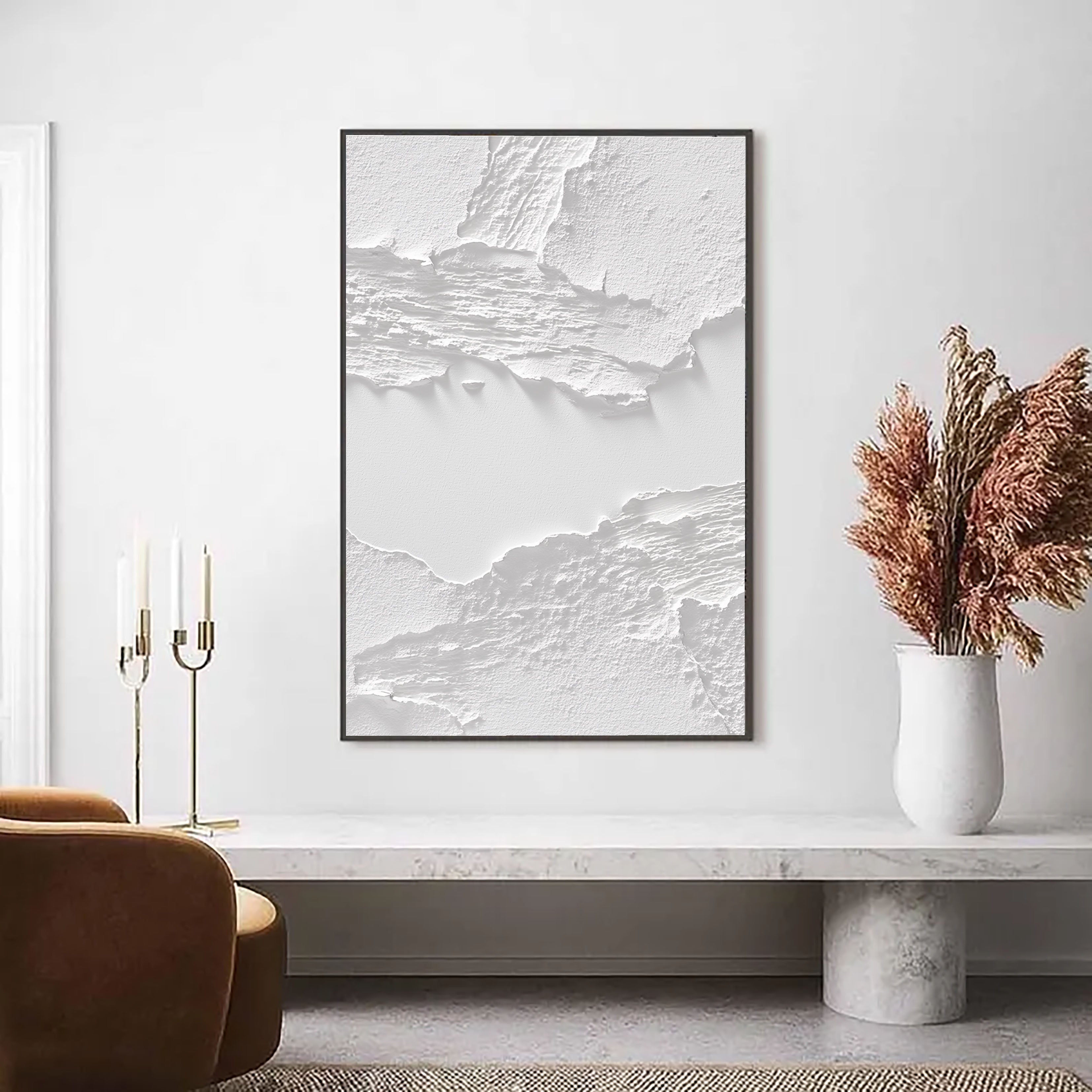 Textured Tonal Layers | Pure White