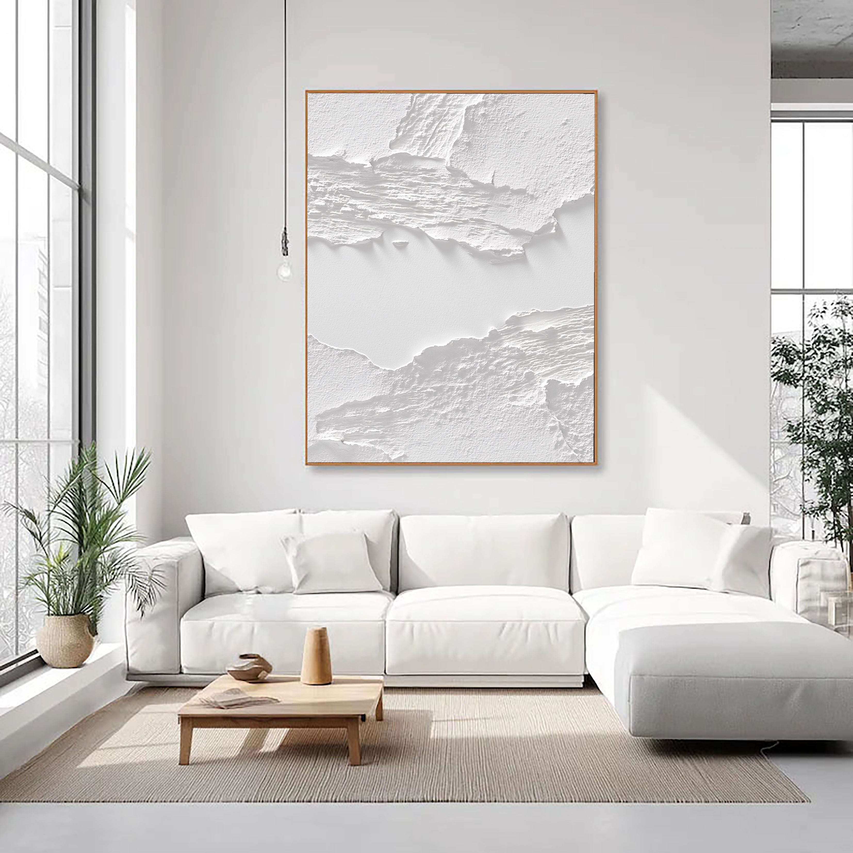 Textured Tonal Layers | Pure White