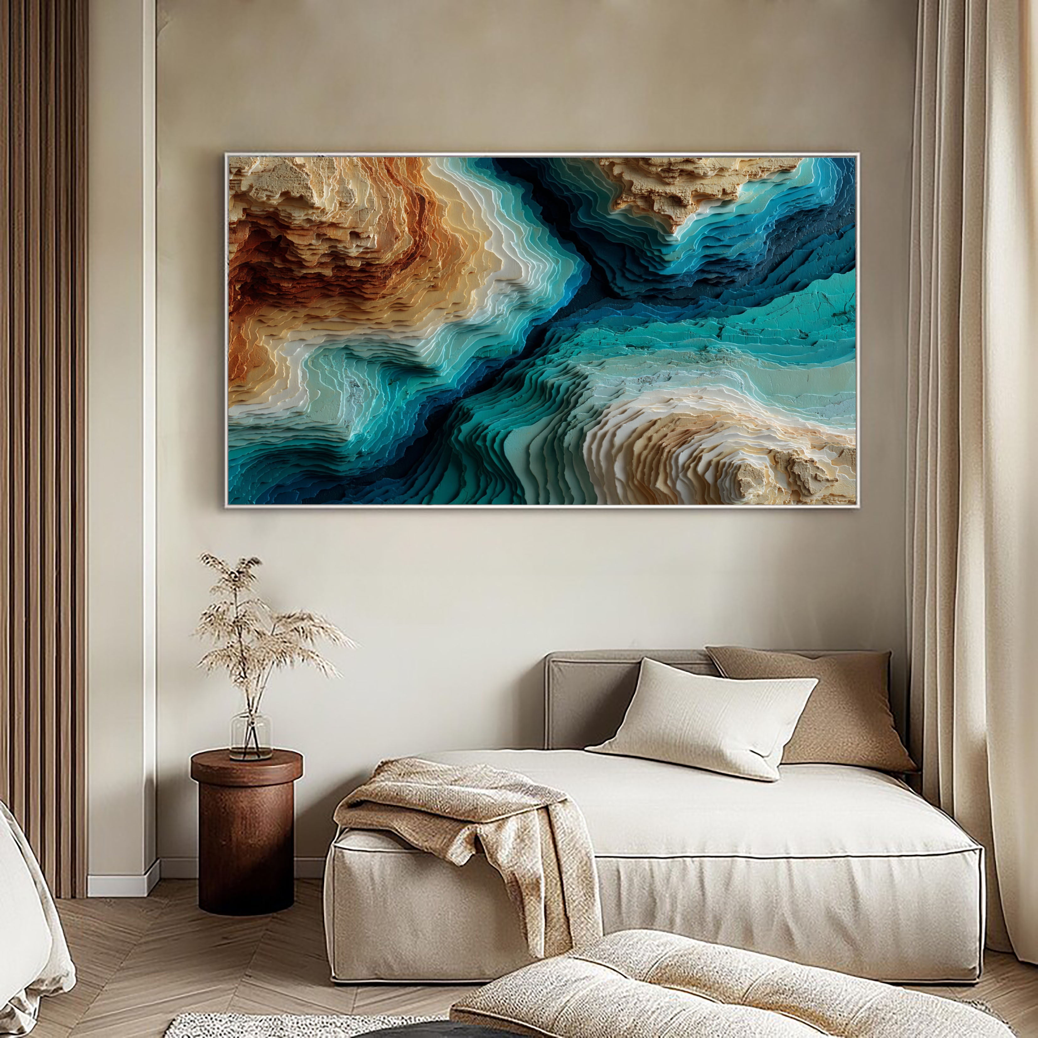 Textured Topographic Layers | Coastal Terrain