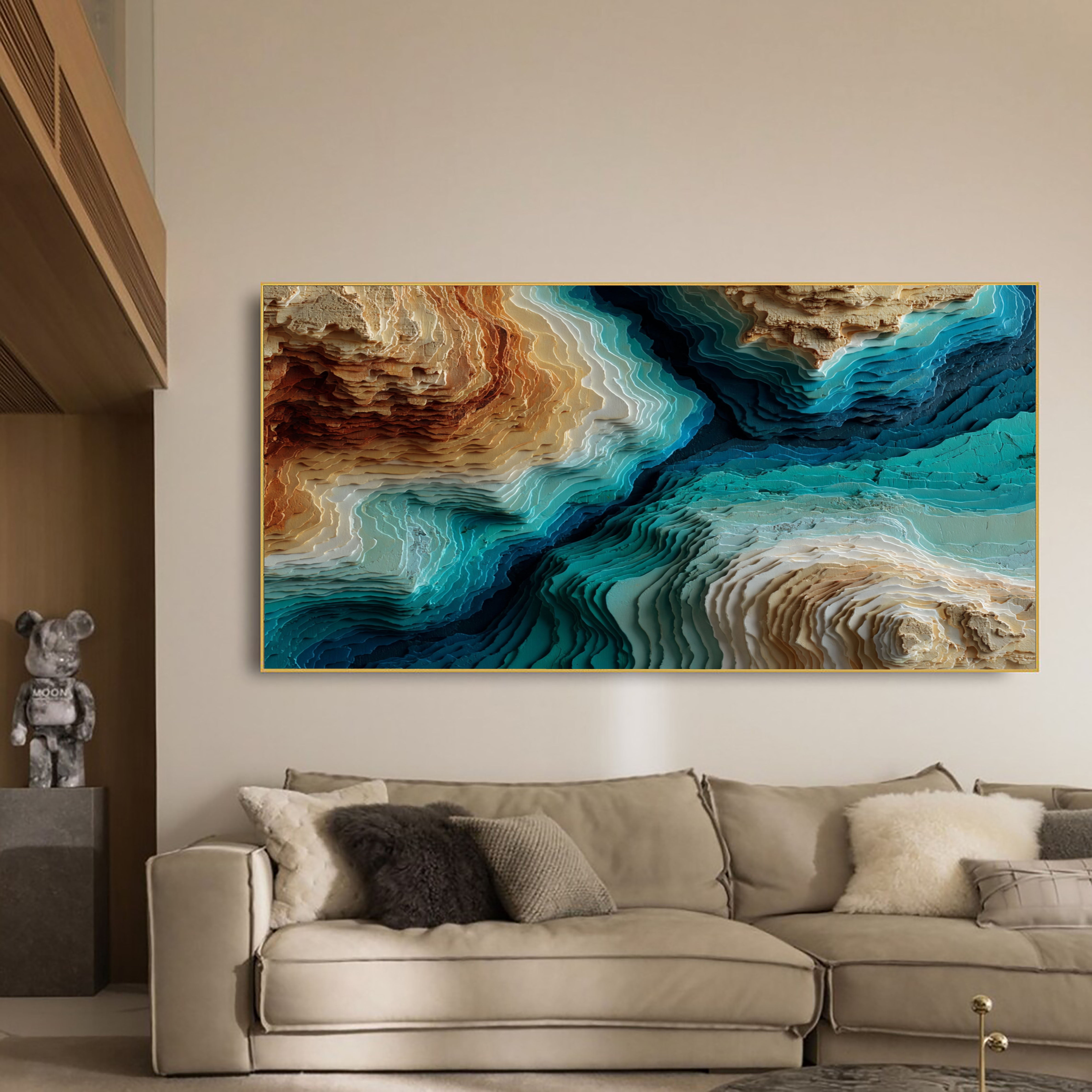 Textured Topographic Layers | Coastal Terrain