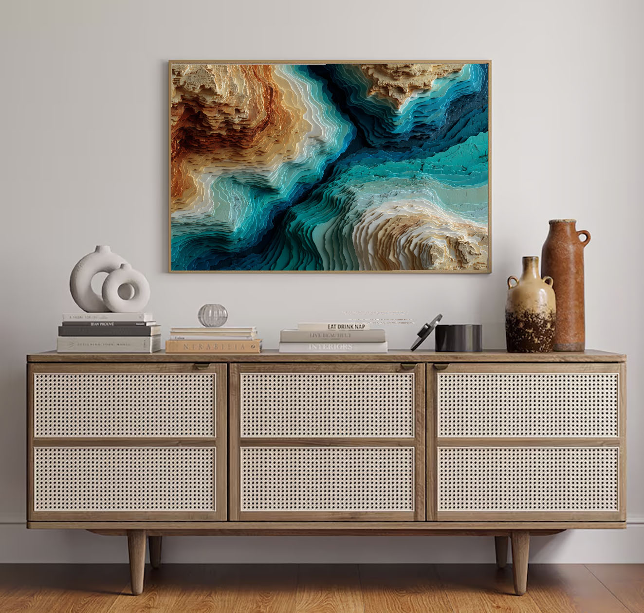 Textured Topographic Layers | Coastal Terrain