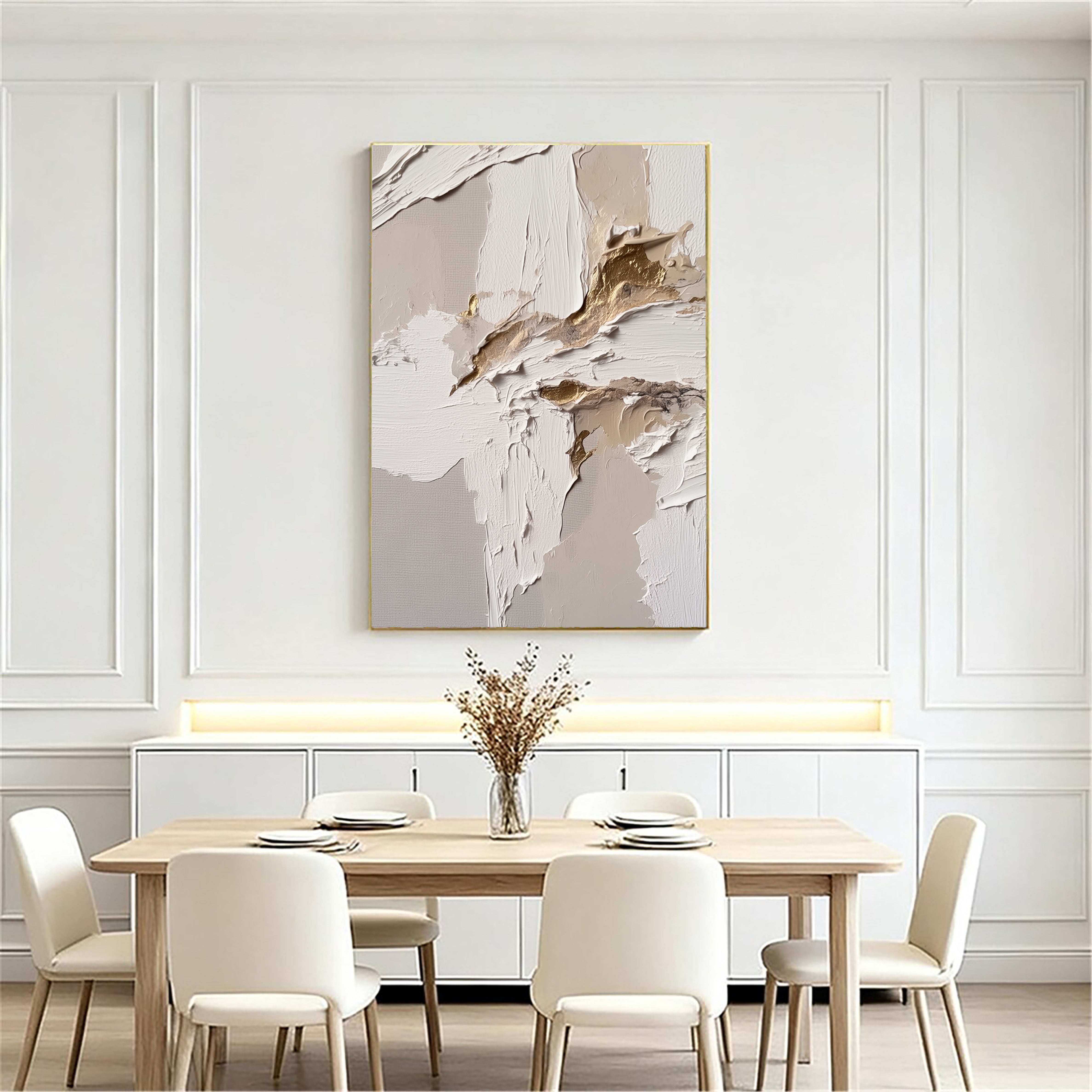 Textured Gilded Layers | White Gold