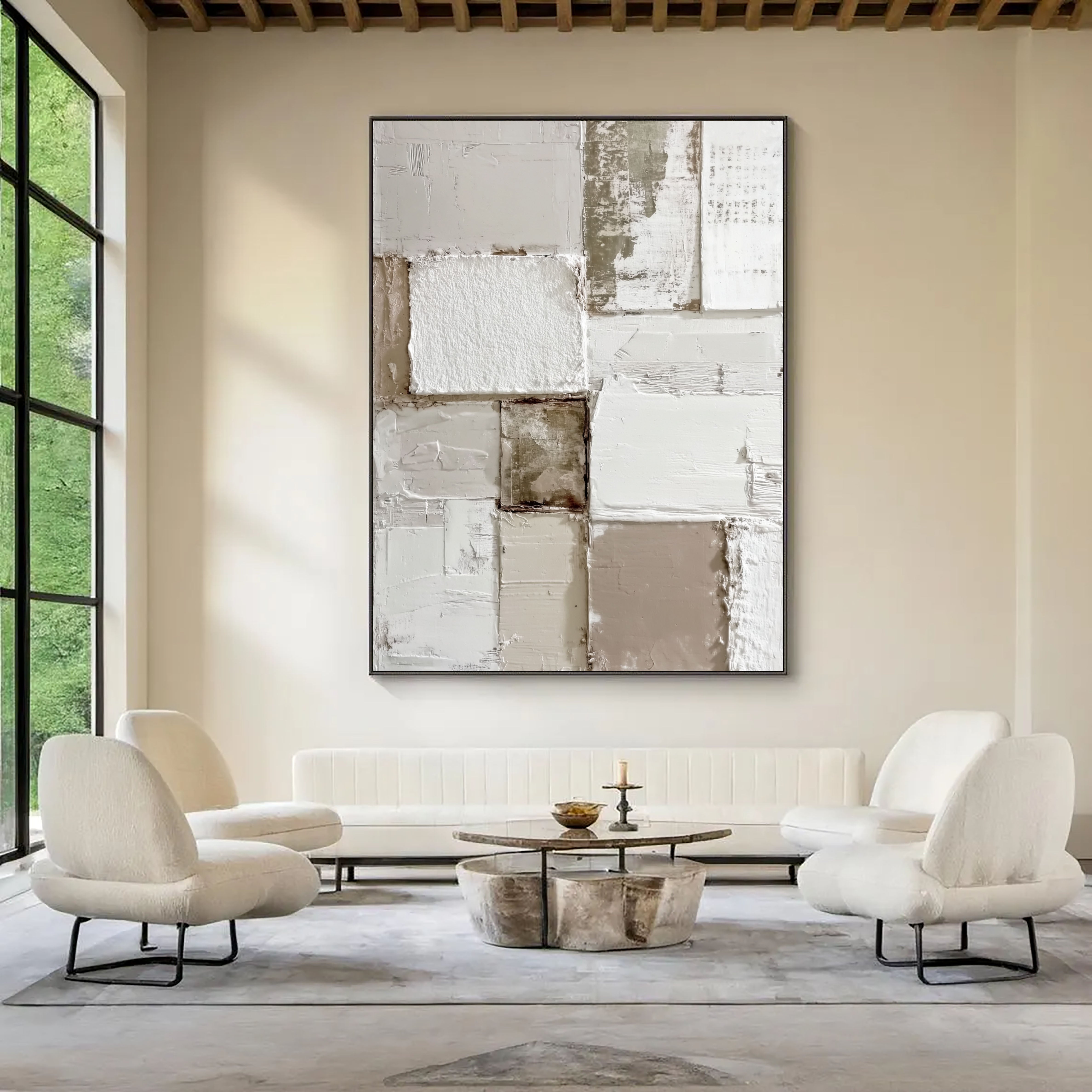 Textured Layered Panels | Neutral Tones