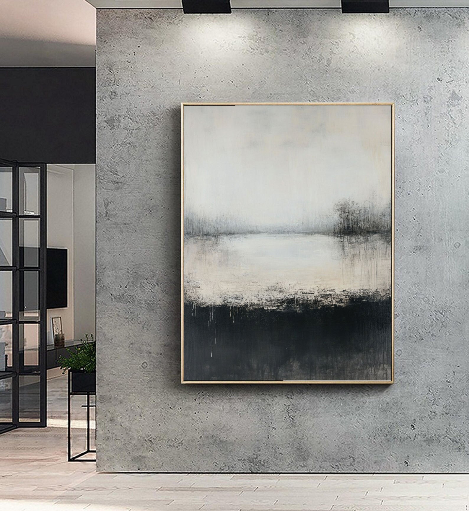 Hazy Monochrome Serenity | Misty Waters