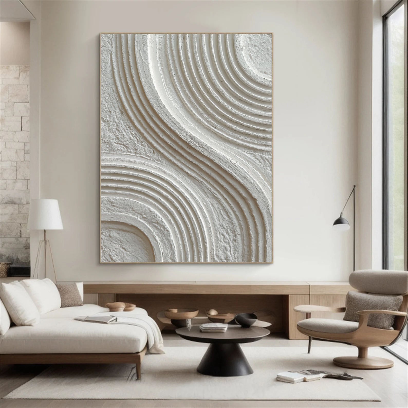 Textured Fluid Curves | Ivory Waves