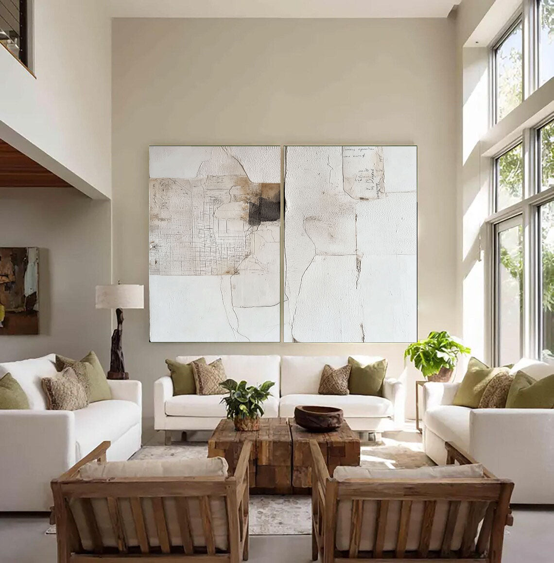 Textured Abstract Collage | Neutral Tones