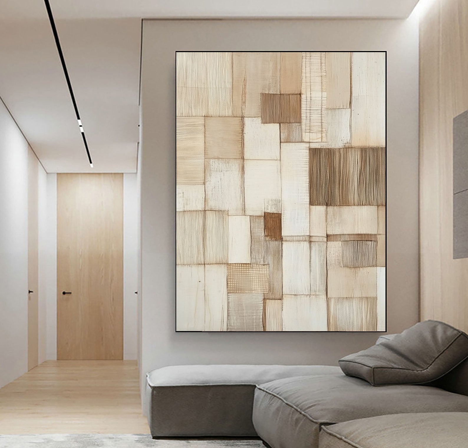 Textured Neutral Tapestry | Earthy Hues