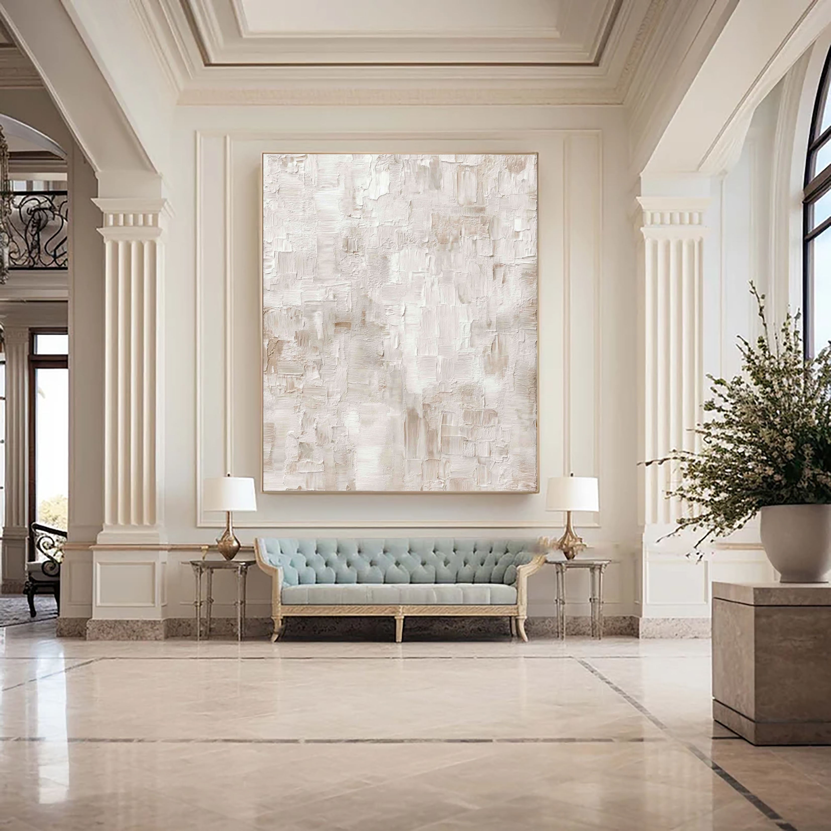 Textured Plastered Hues | Ivory Drift
