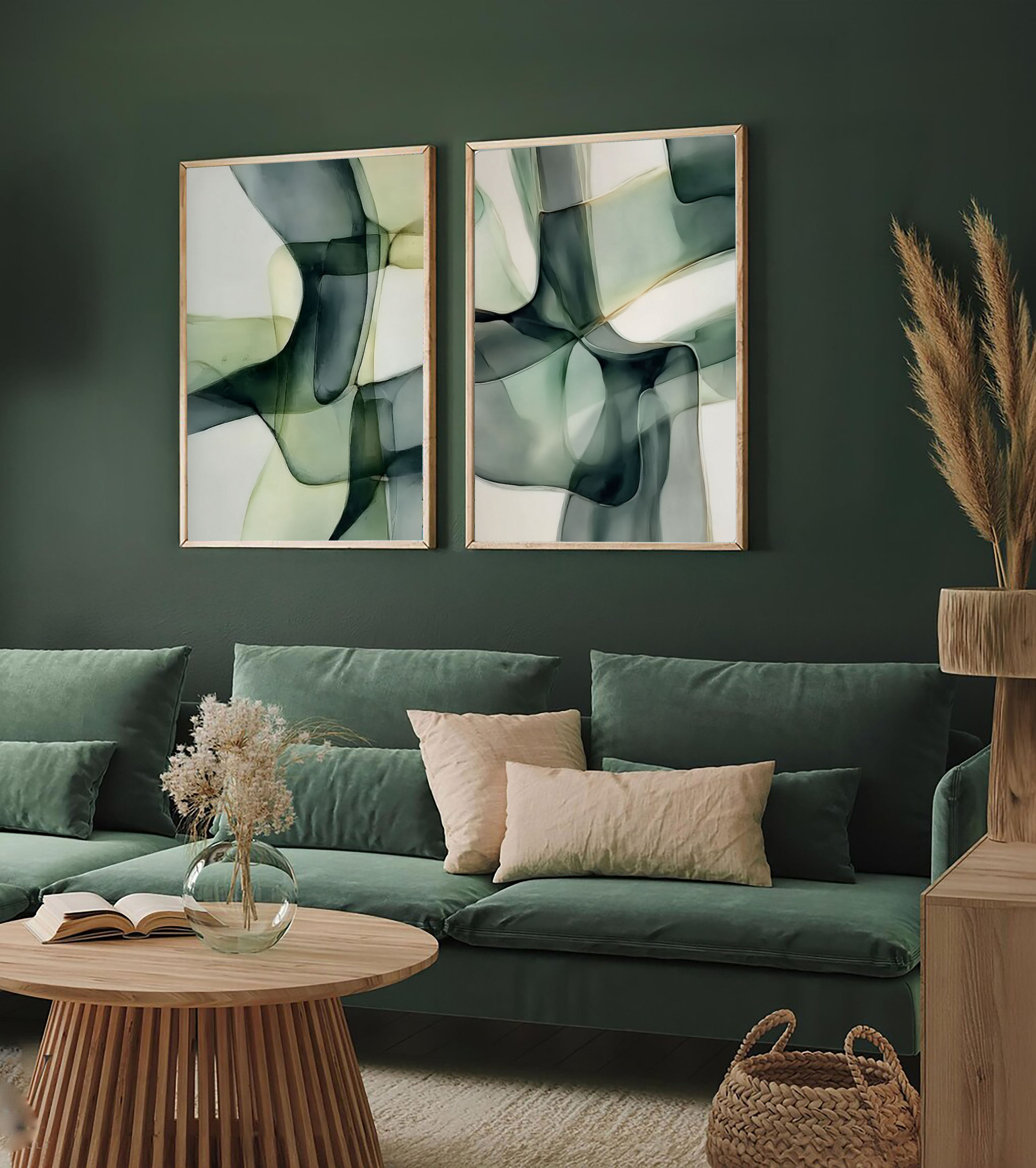 Translucent Organic Forms | Sage Green