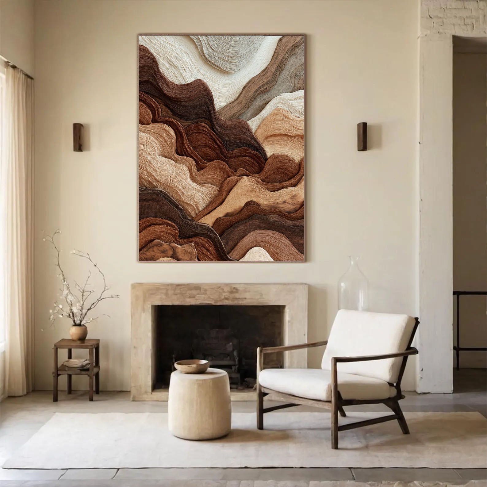 Undulating Timber Veins | Earthen Tapestry