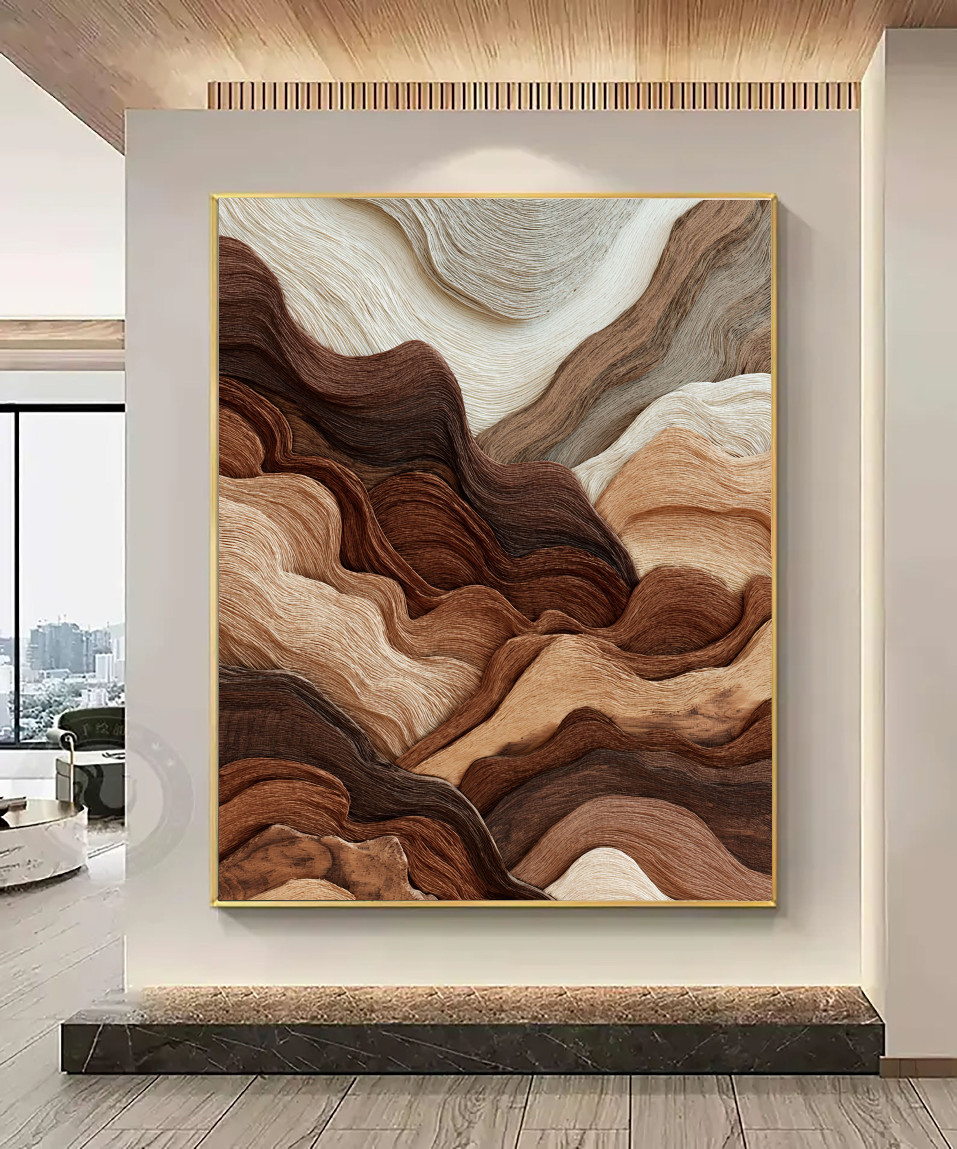 Undulating Timber Veins | Earthen Tapestry