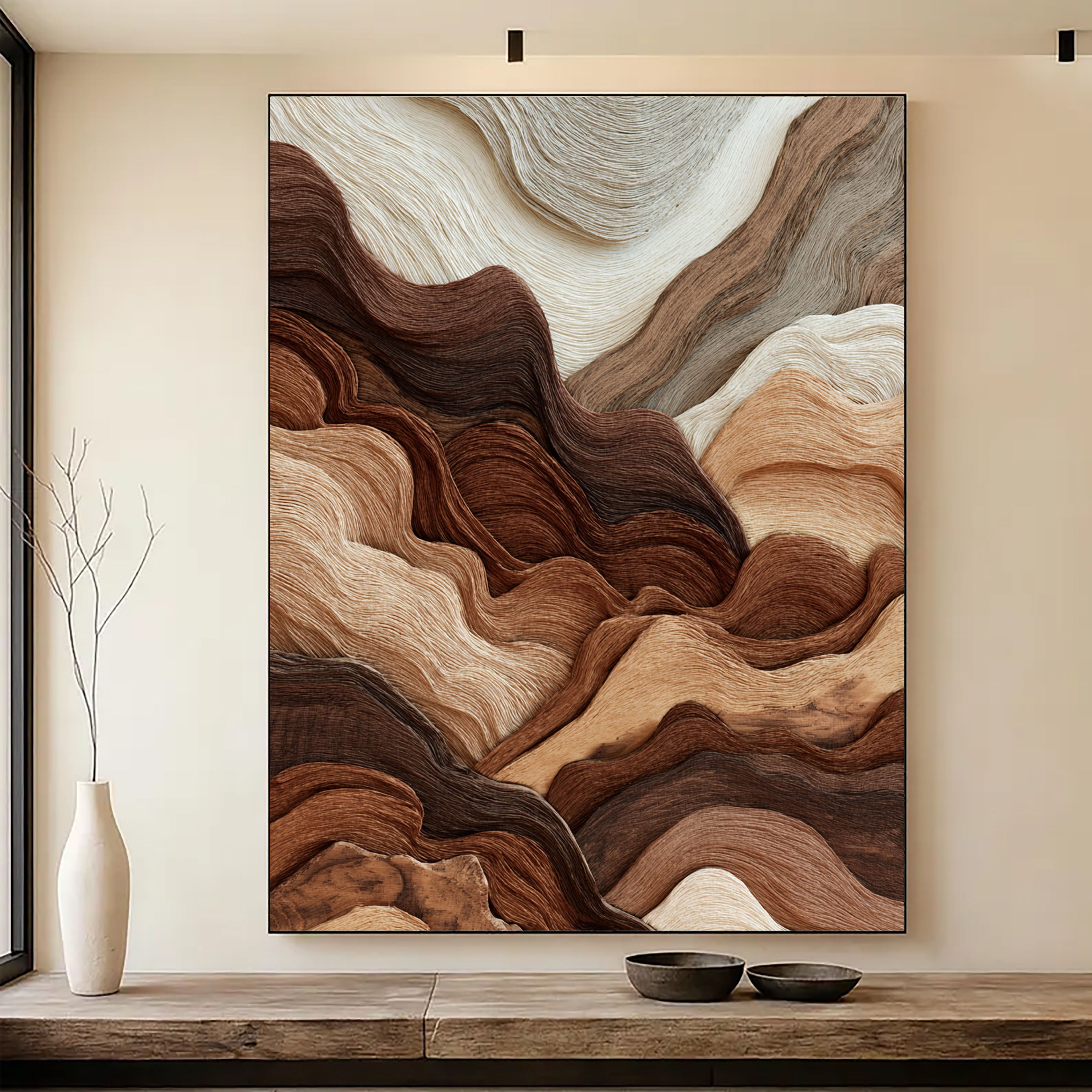 Undulating Timber Veins | Earthen Tapestry