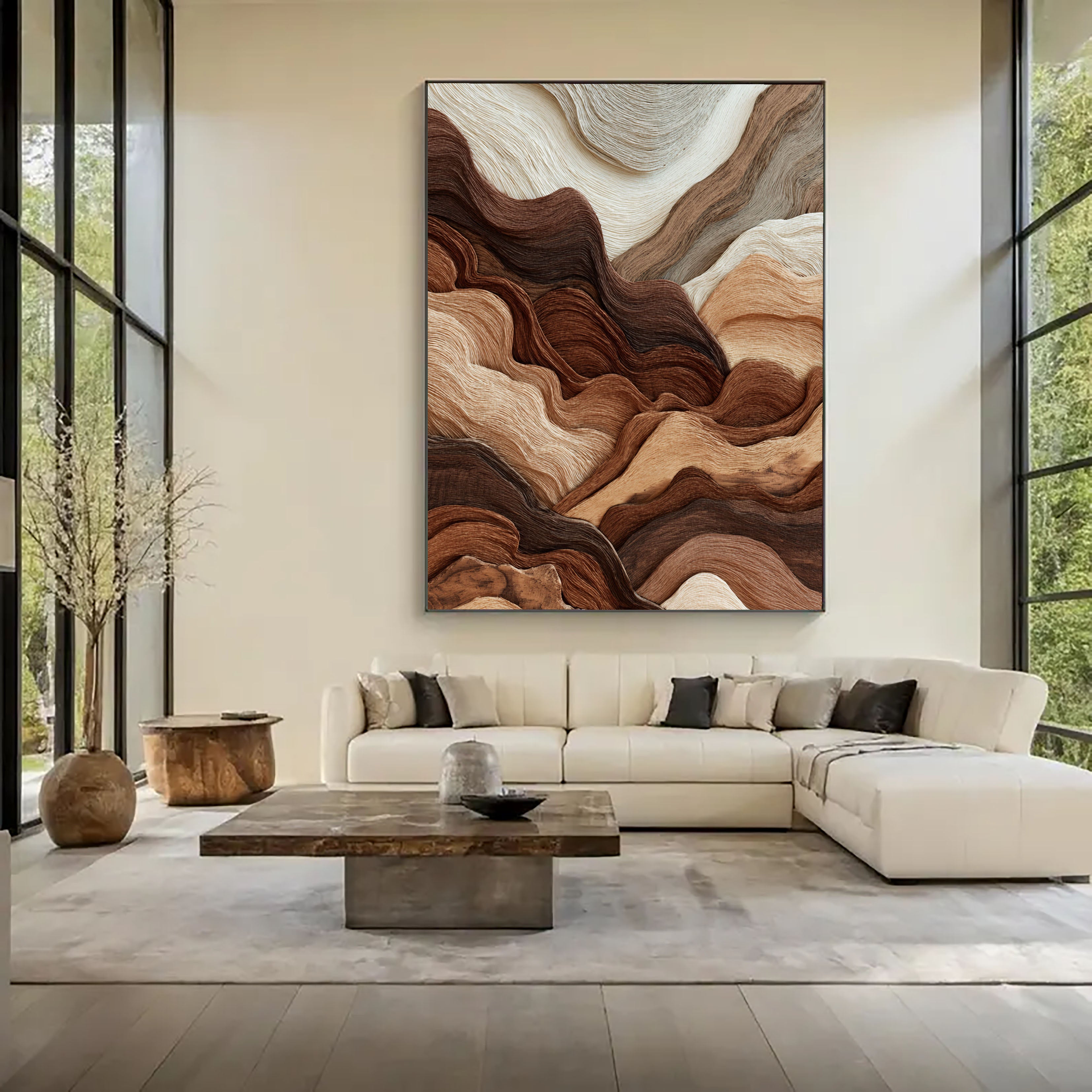 Undulating Timber Veins | Earthen Tapestry