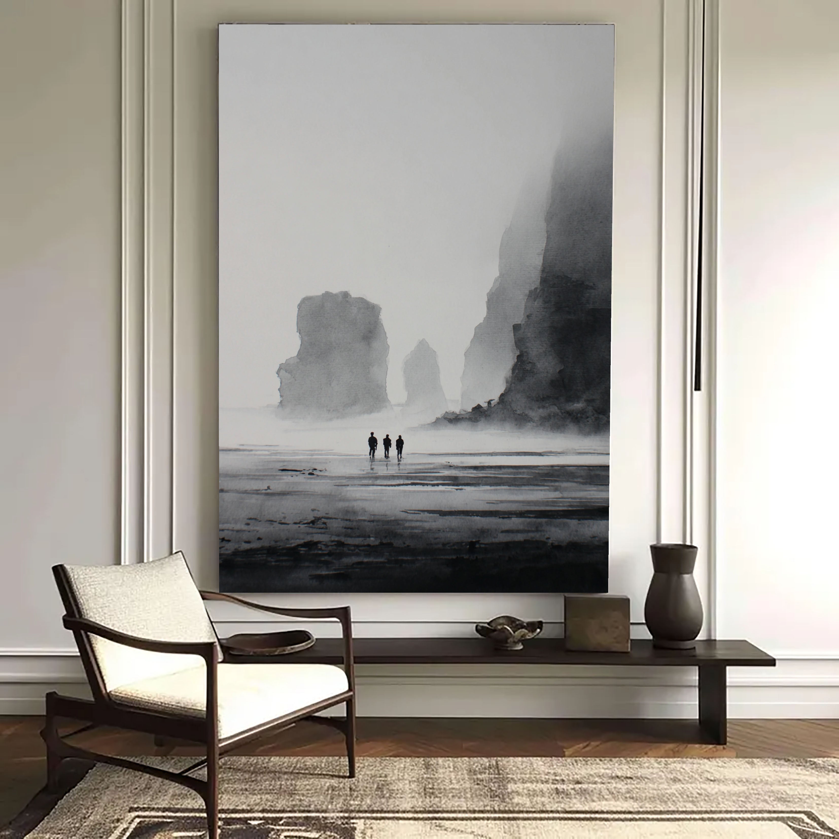 Hazy Craggy Solitude | Monochrome Tide