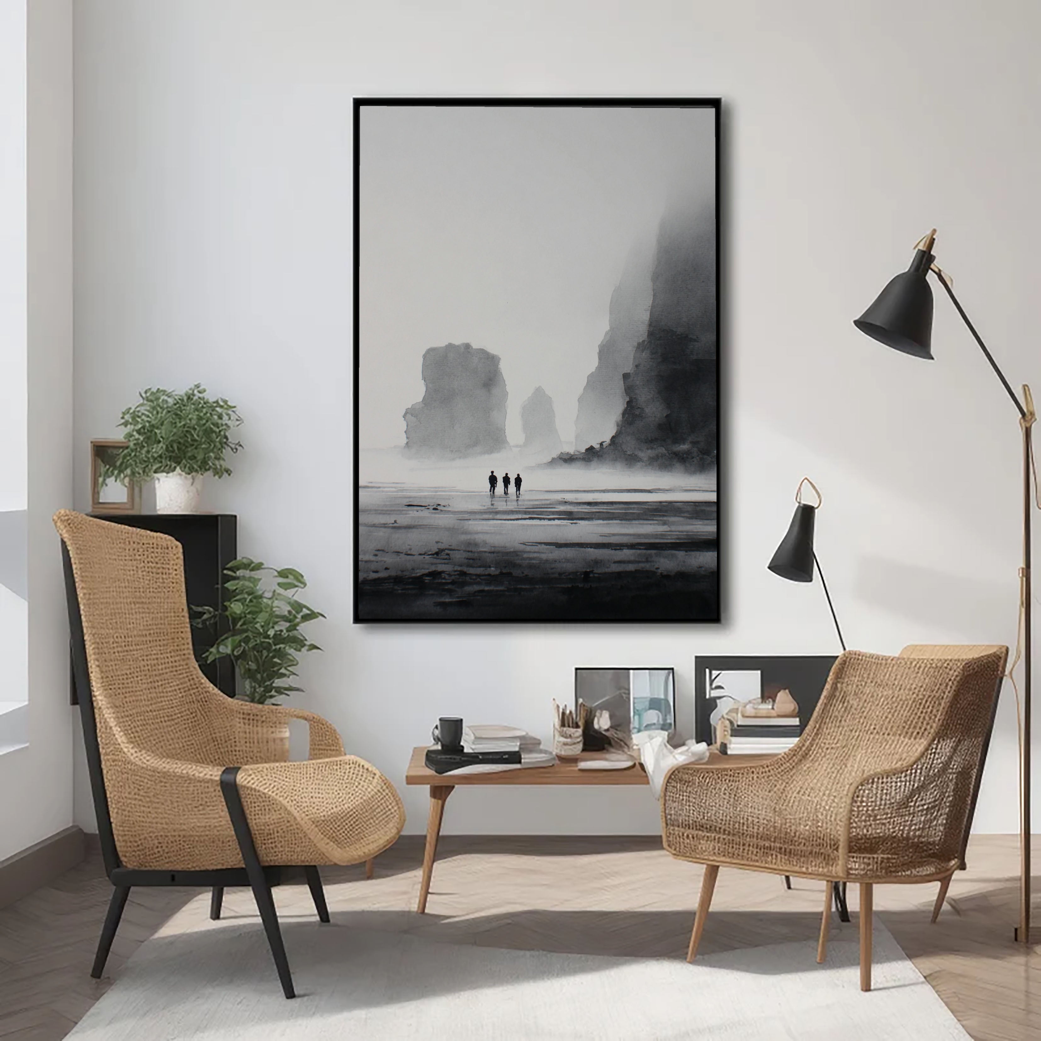 Hazy Craggy Solitude | Monochrome Tide