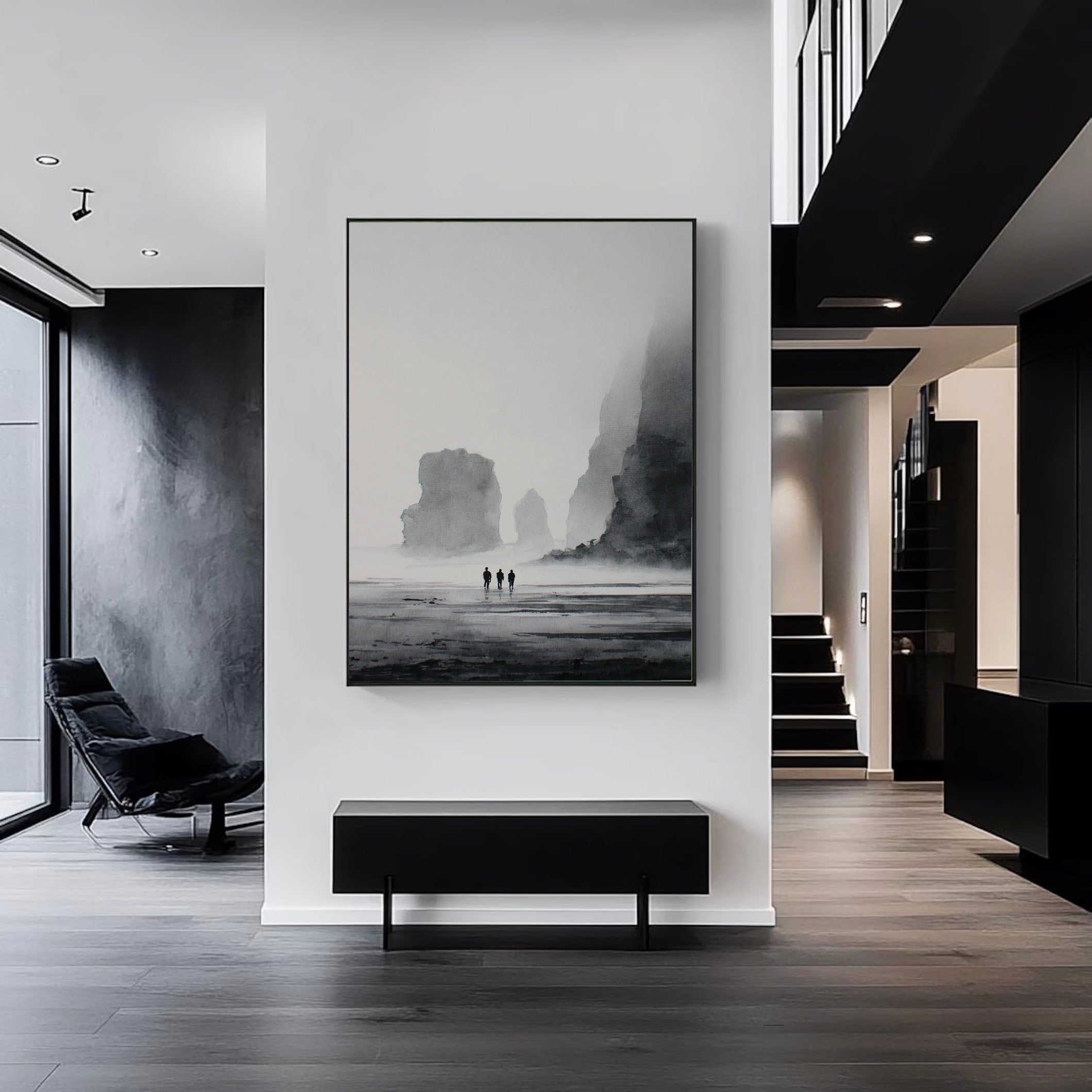 Hazy Craggy Solitude | Monochrome Tide