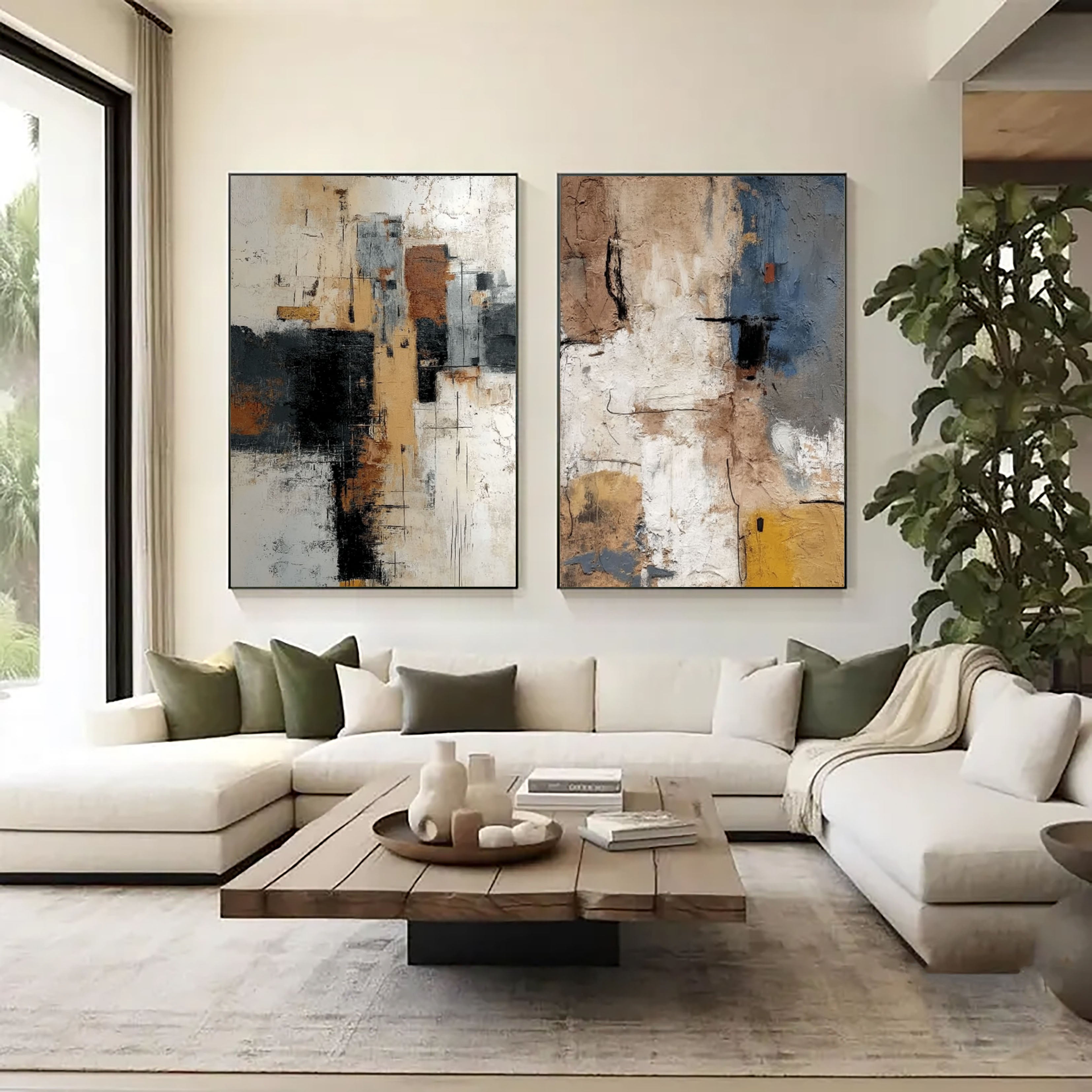 Textured Abstract Layers | Earth Tones