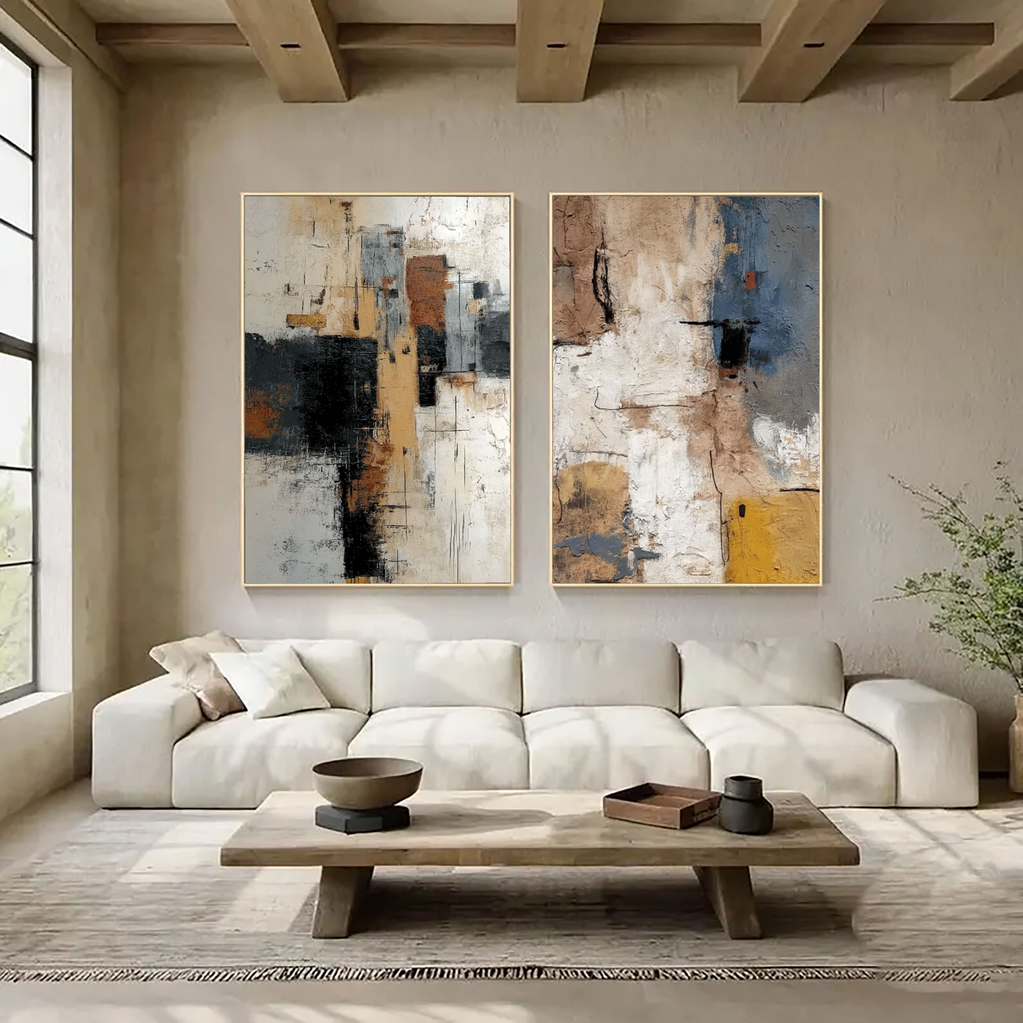 Textured Abstract Layers | Earth Tones