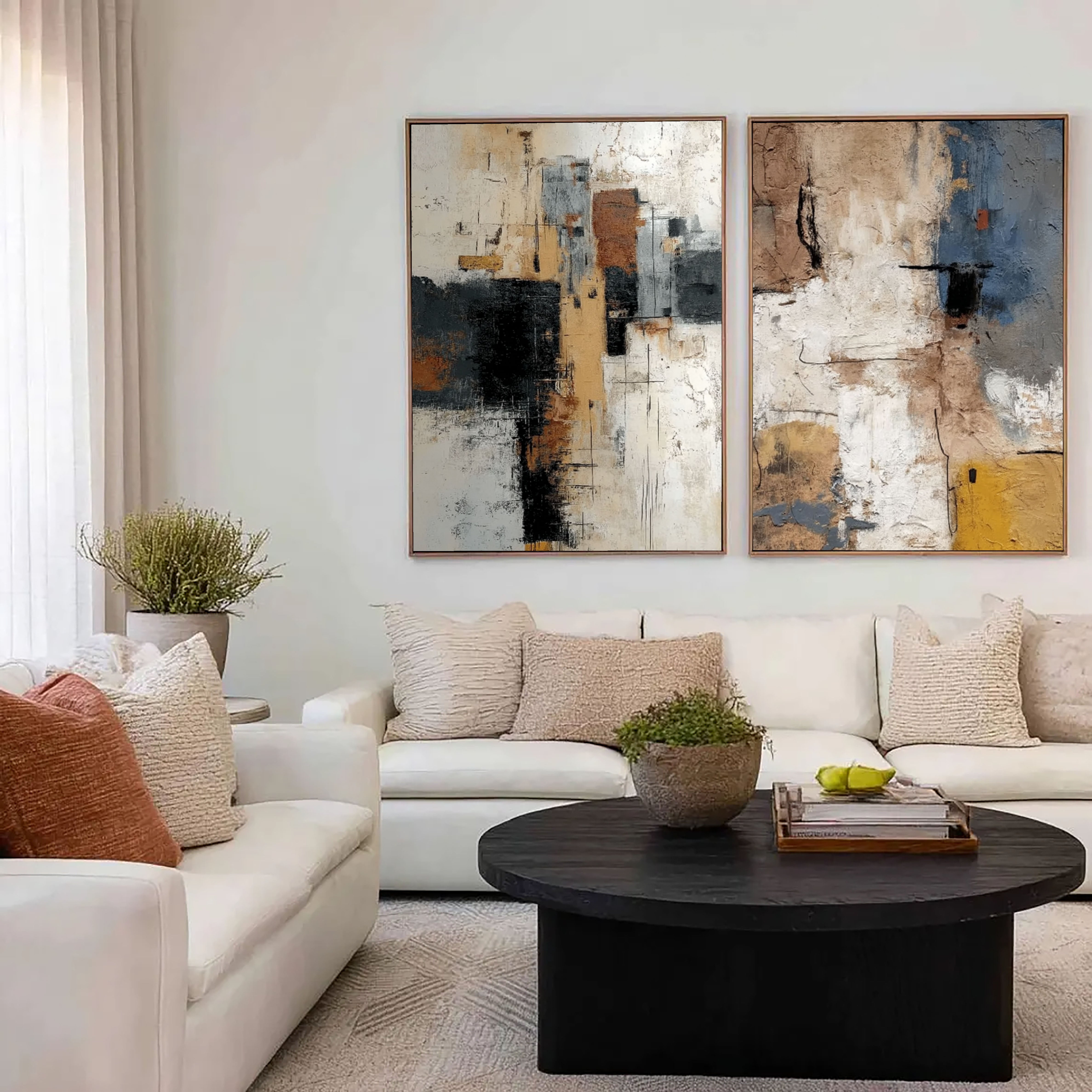 Textured Abstract Layers | Earth Tones