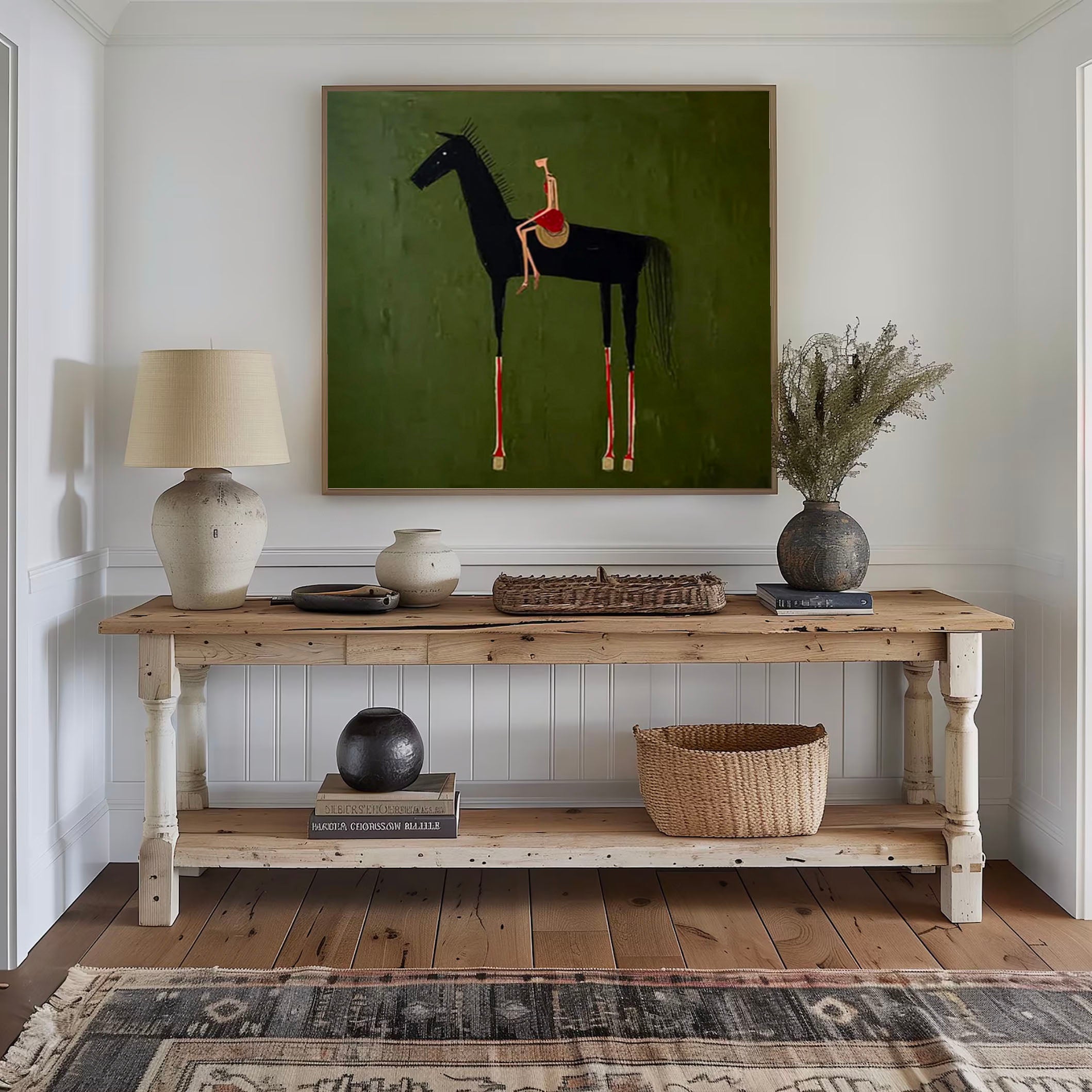 Minimalistische Reitsport-Eleganz | Waldgrün