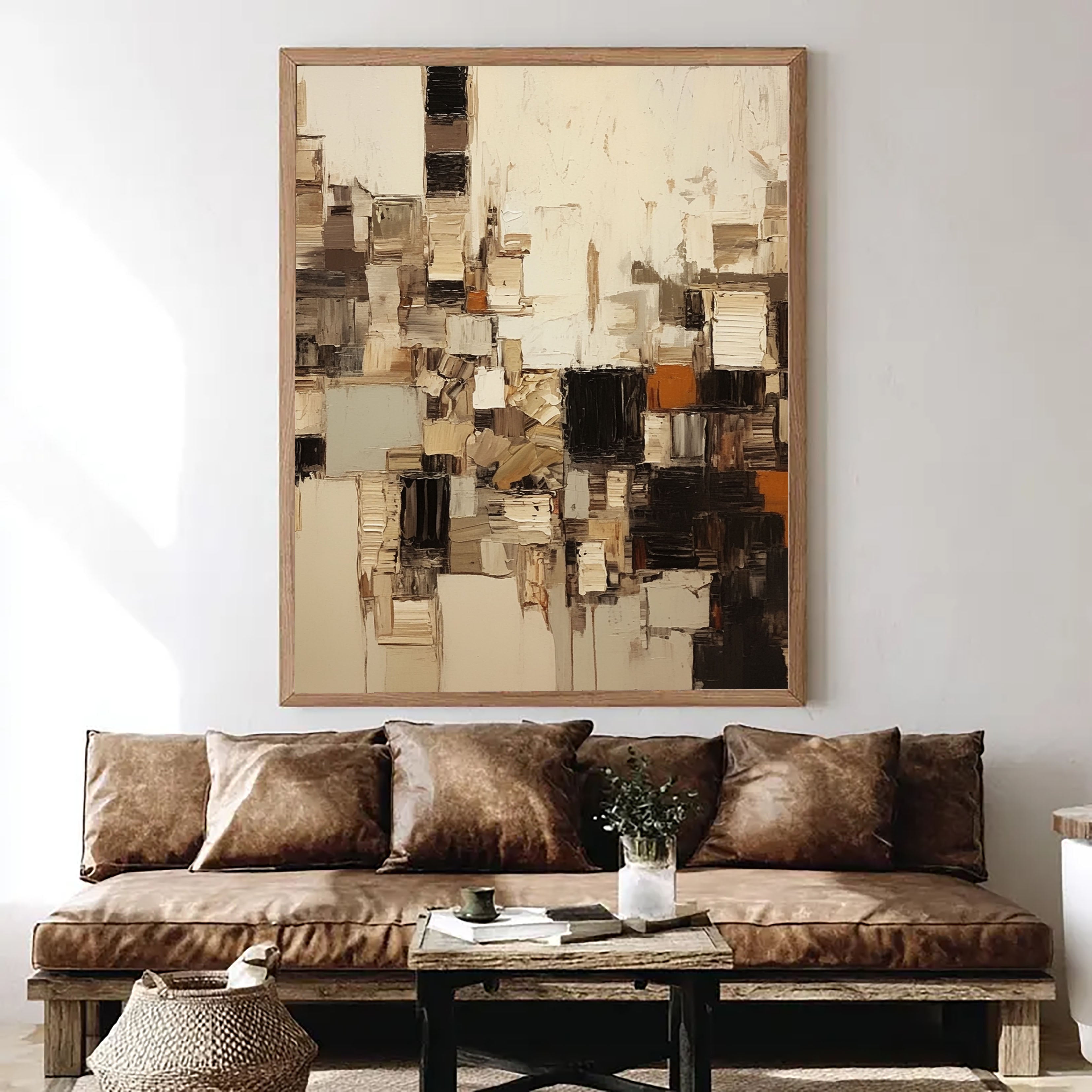 Urban Fragmented Hues | Neutral Mosaic