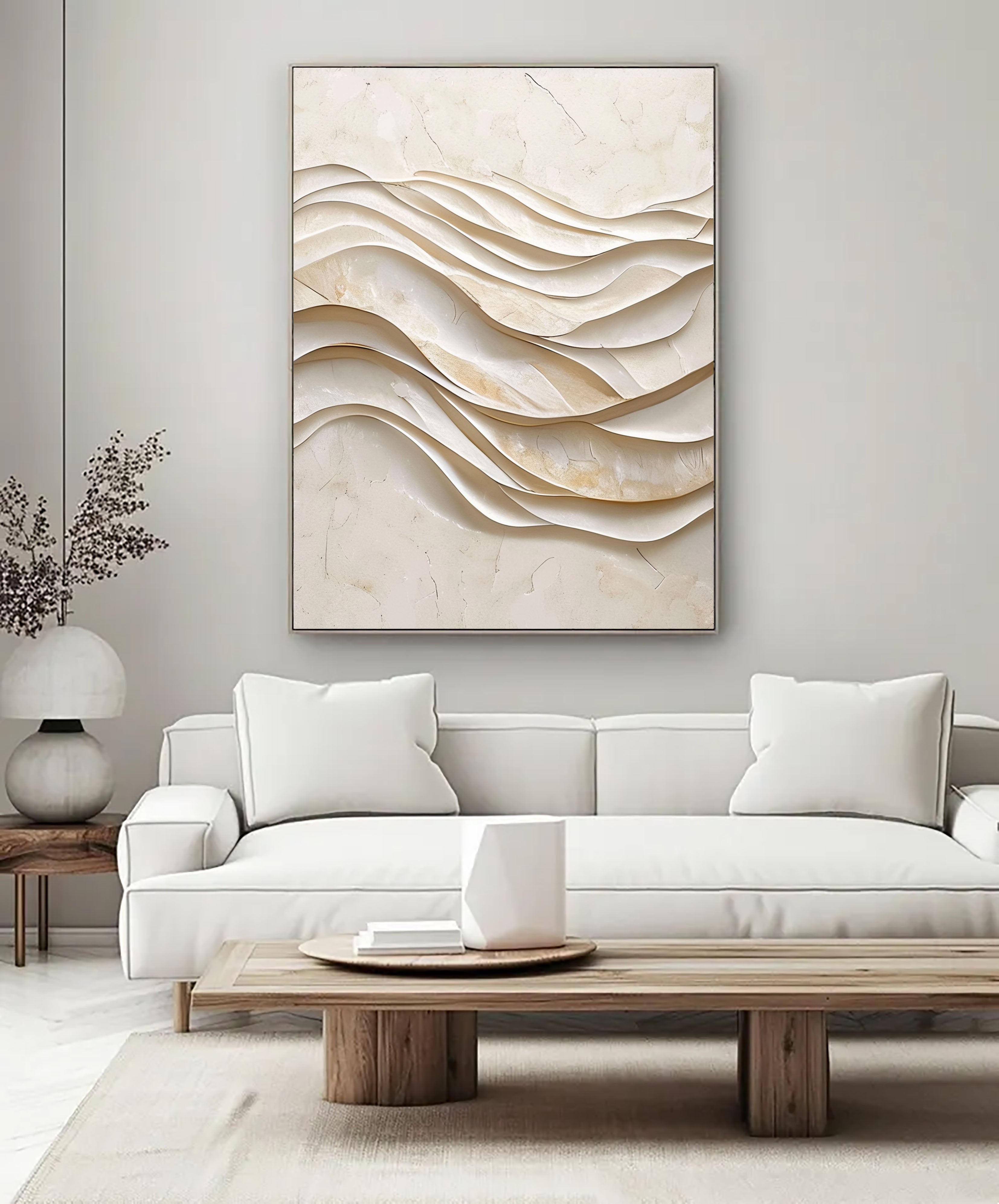 Laminar Ivory Undulation | Ethereal Drift