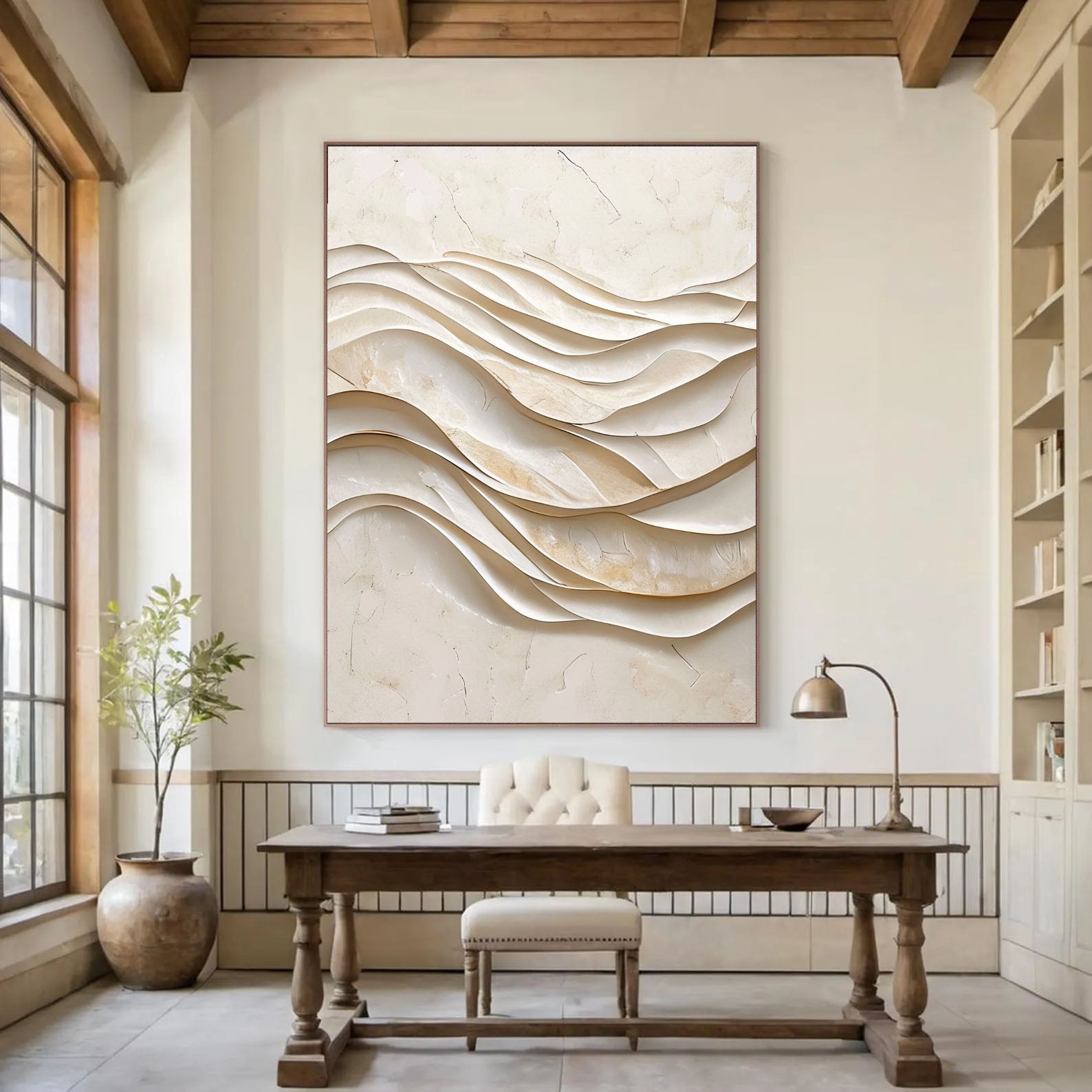 Laminar Ivory Undulation | Ethereal Drift