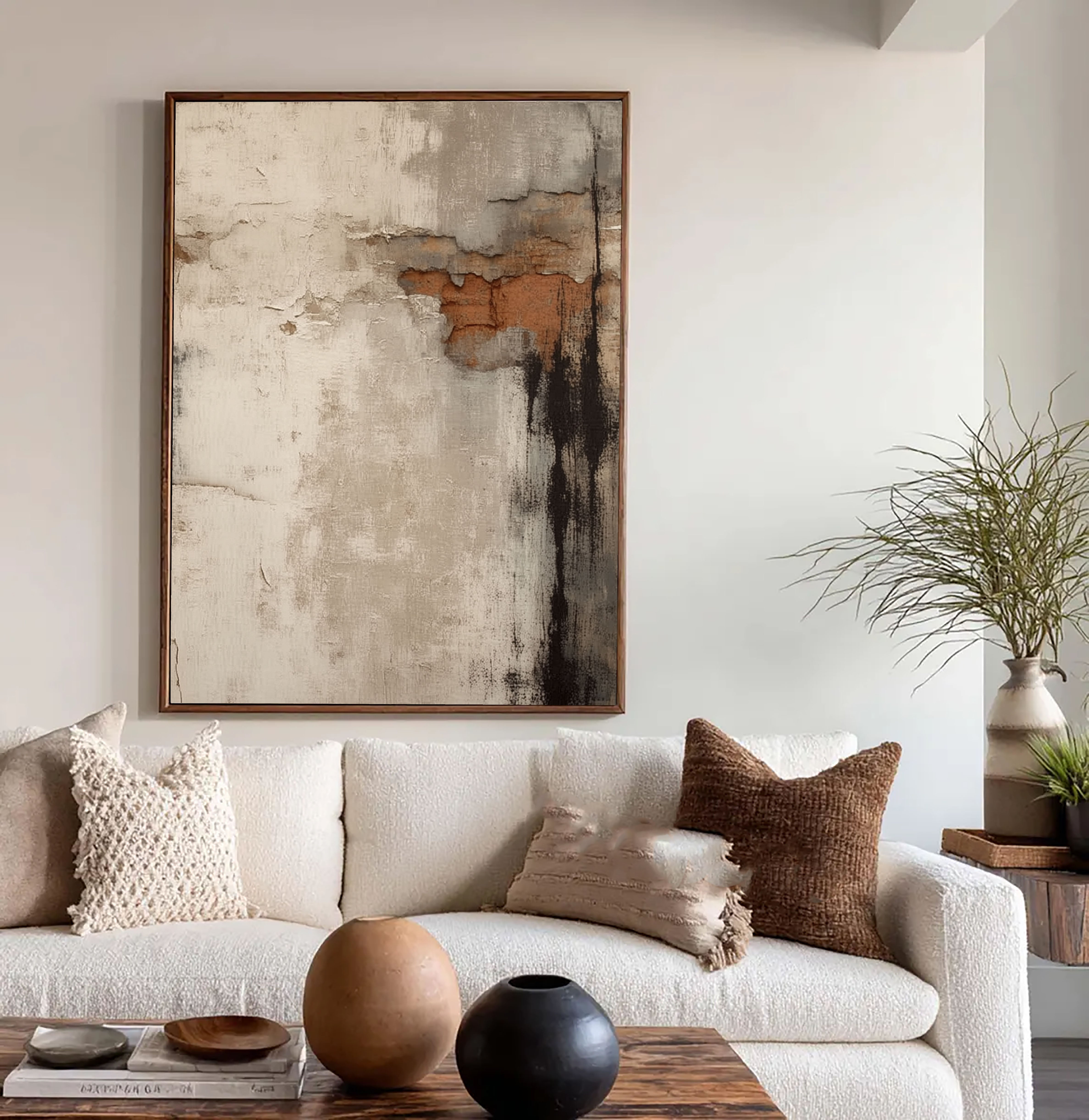 Strukturierte, Used-Layers | Beige Schwarz