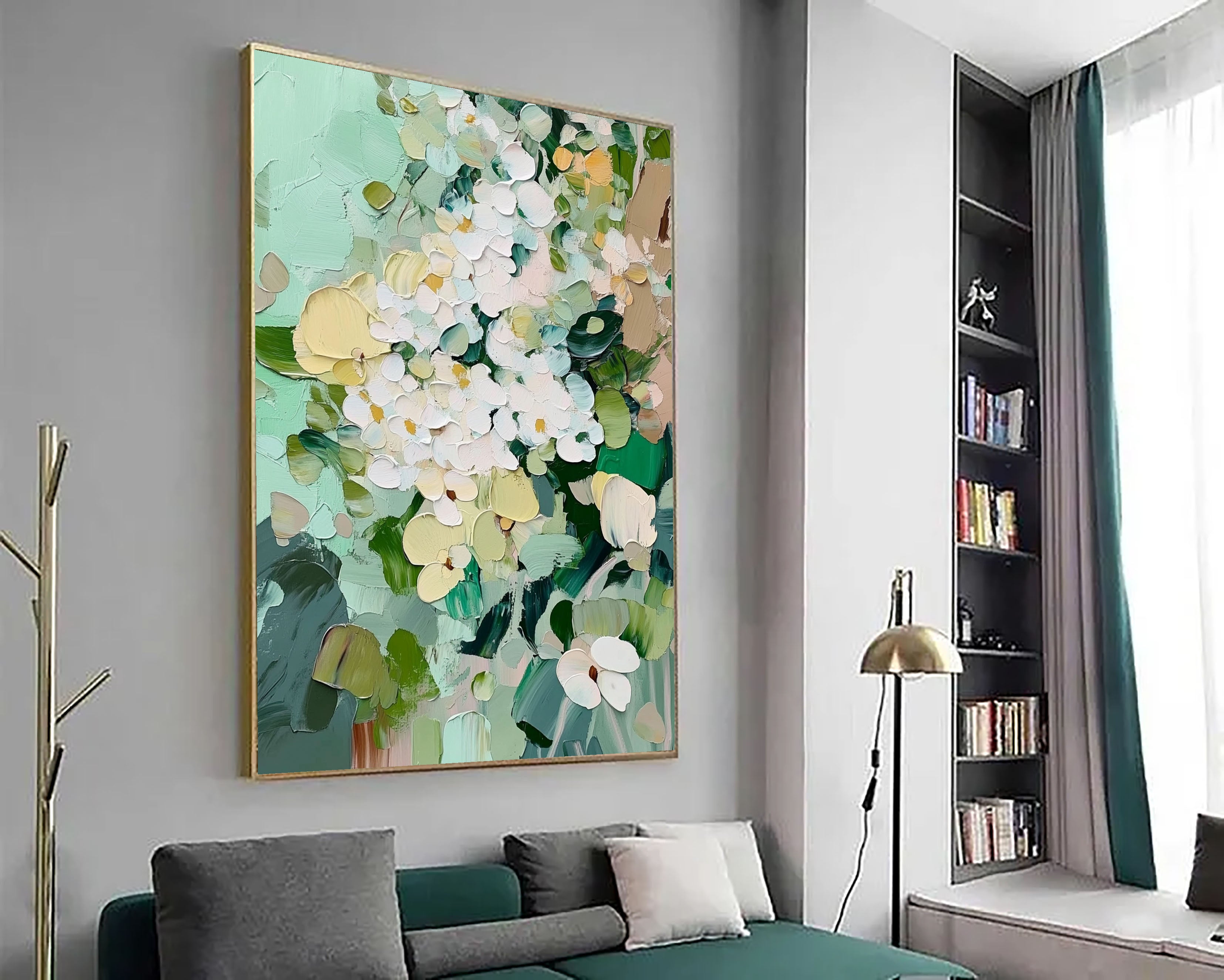 Impasto Hydrangea Opulence | Mint Bloom