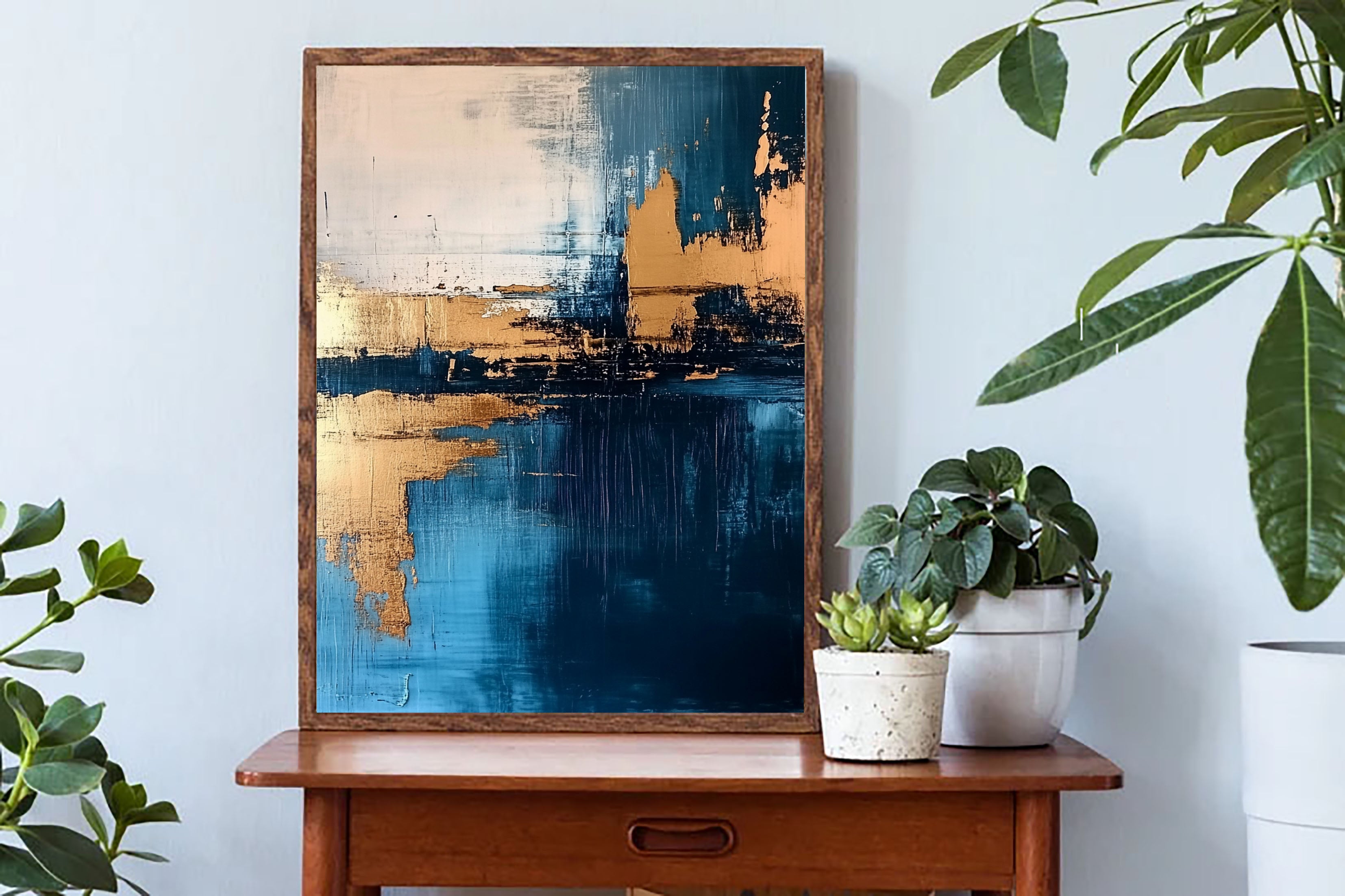 Textured Coastal Gleam | Gold Horizon