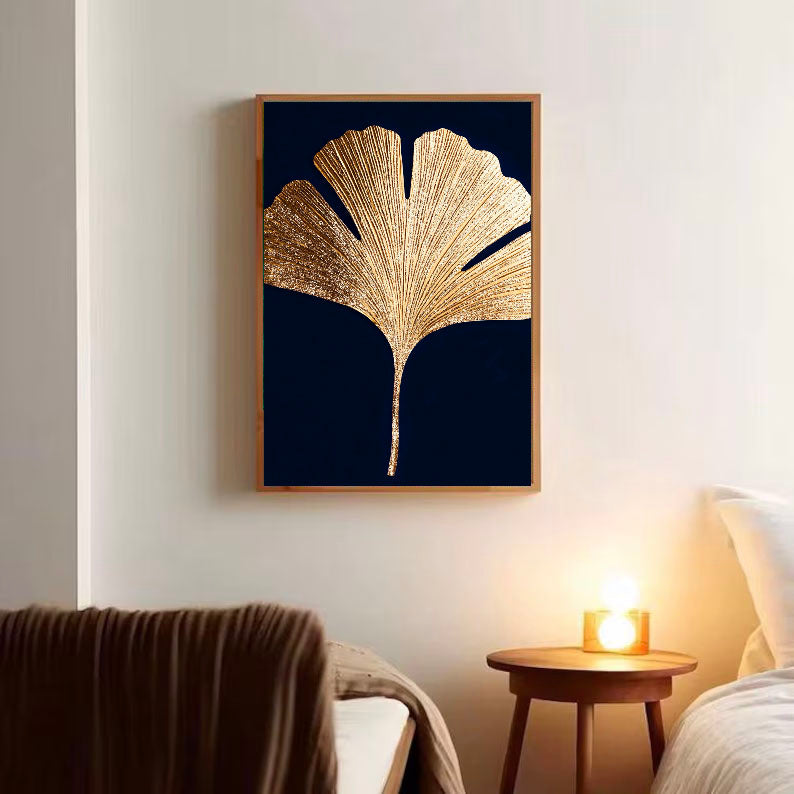 Texturierter Ginkgo-Glanz | Blattgold