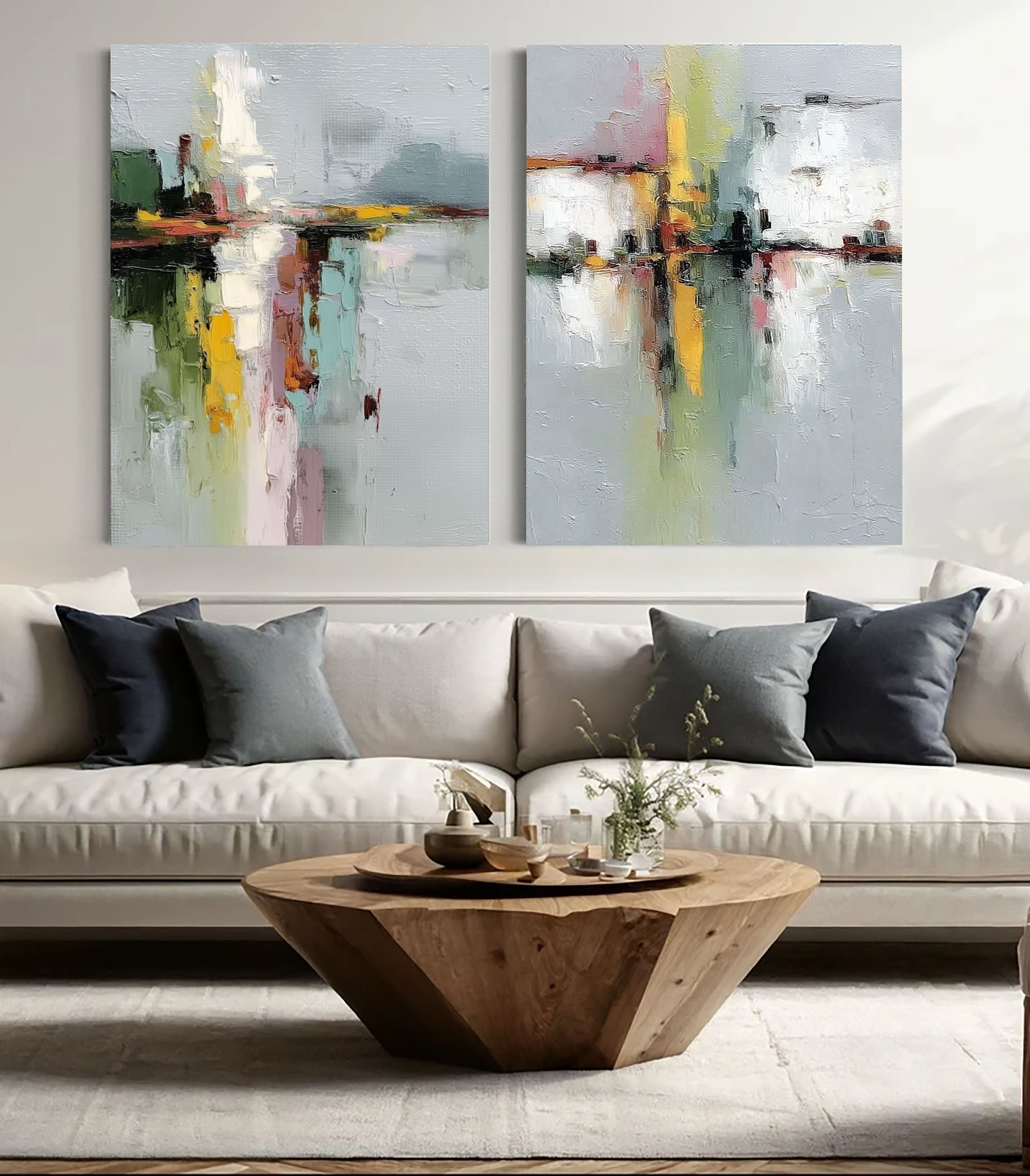 Vibrant Textured Reflections | City Lights