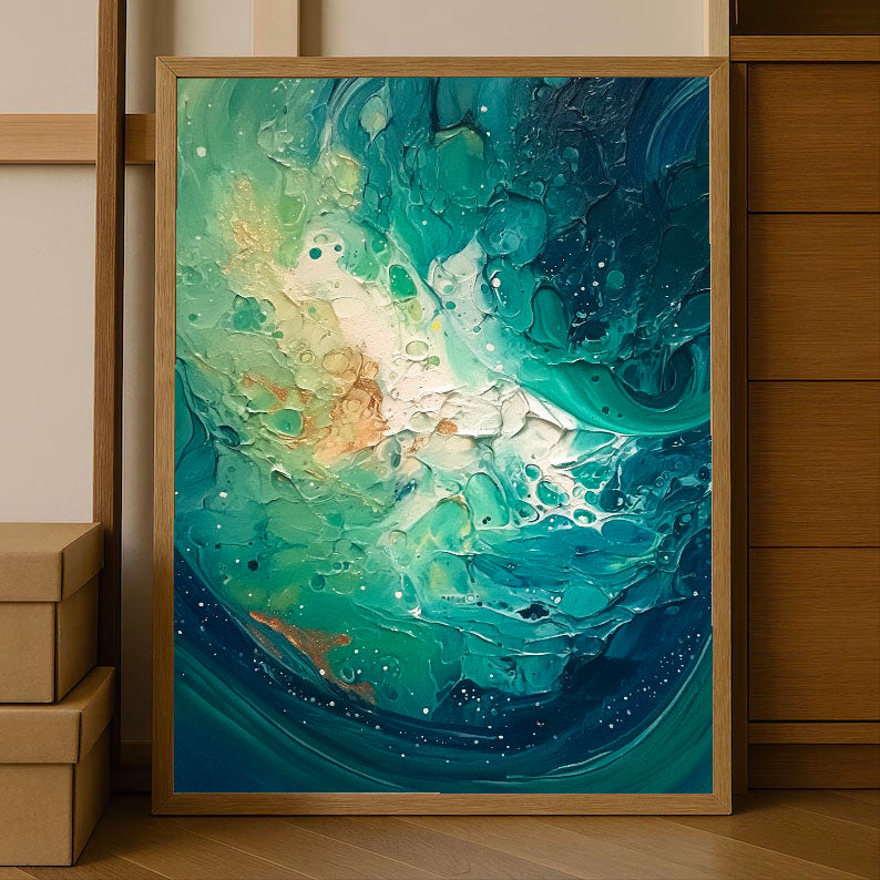 Strukturierte Kosmische Flut | Smaragdnebel