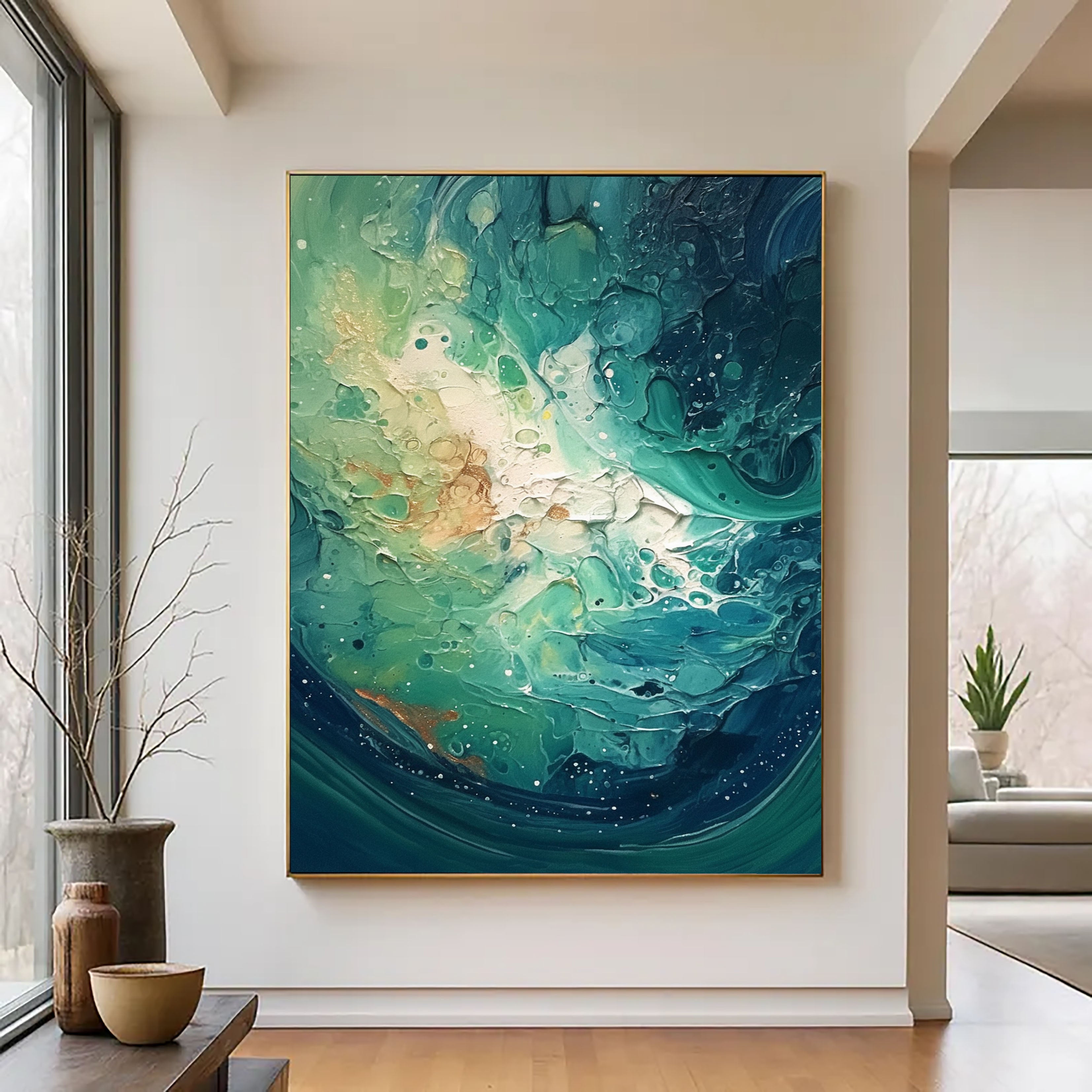 Strukturierte Kosmische Flut | Smaragdnebel