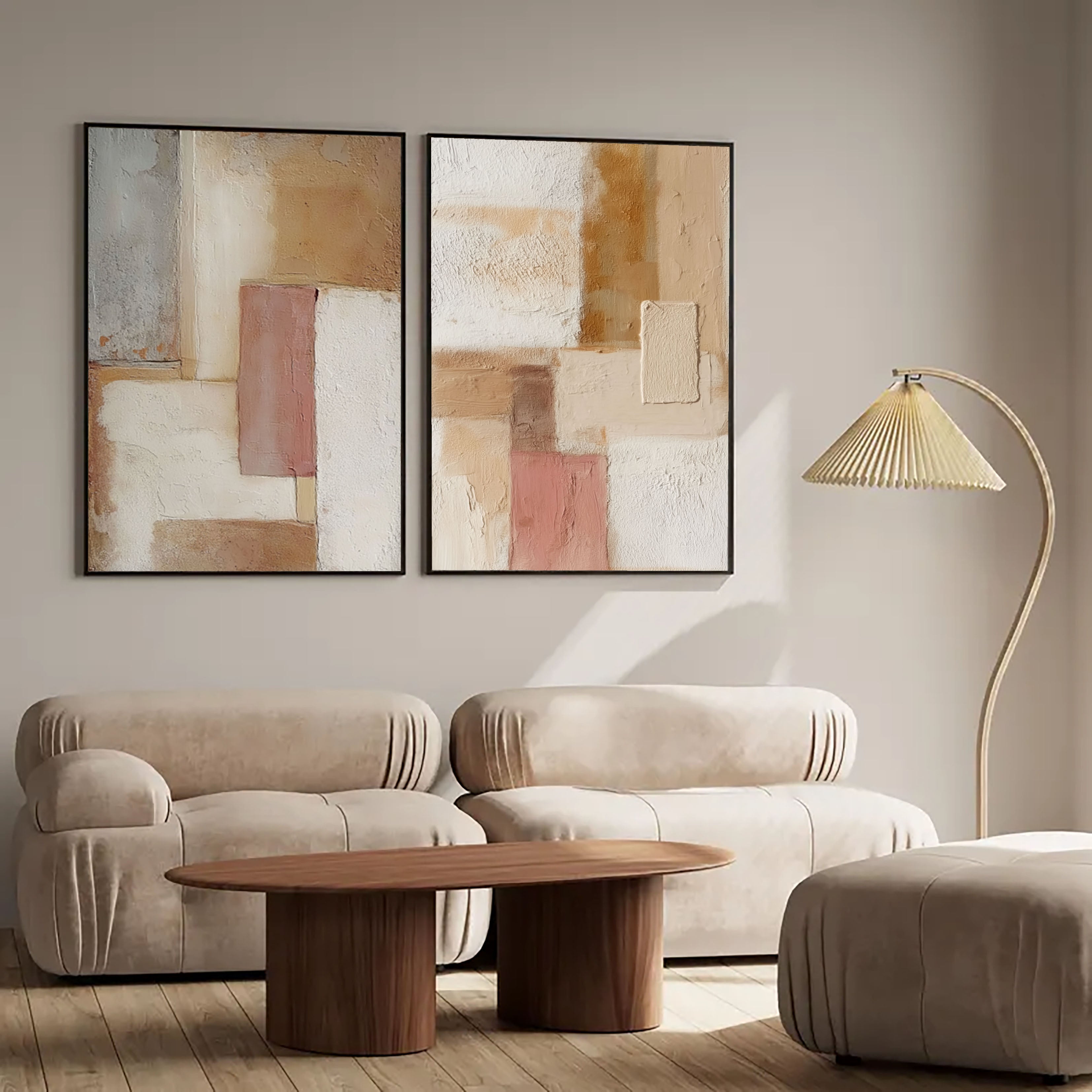 Textured Geometric Harmony | Earth Tones