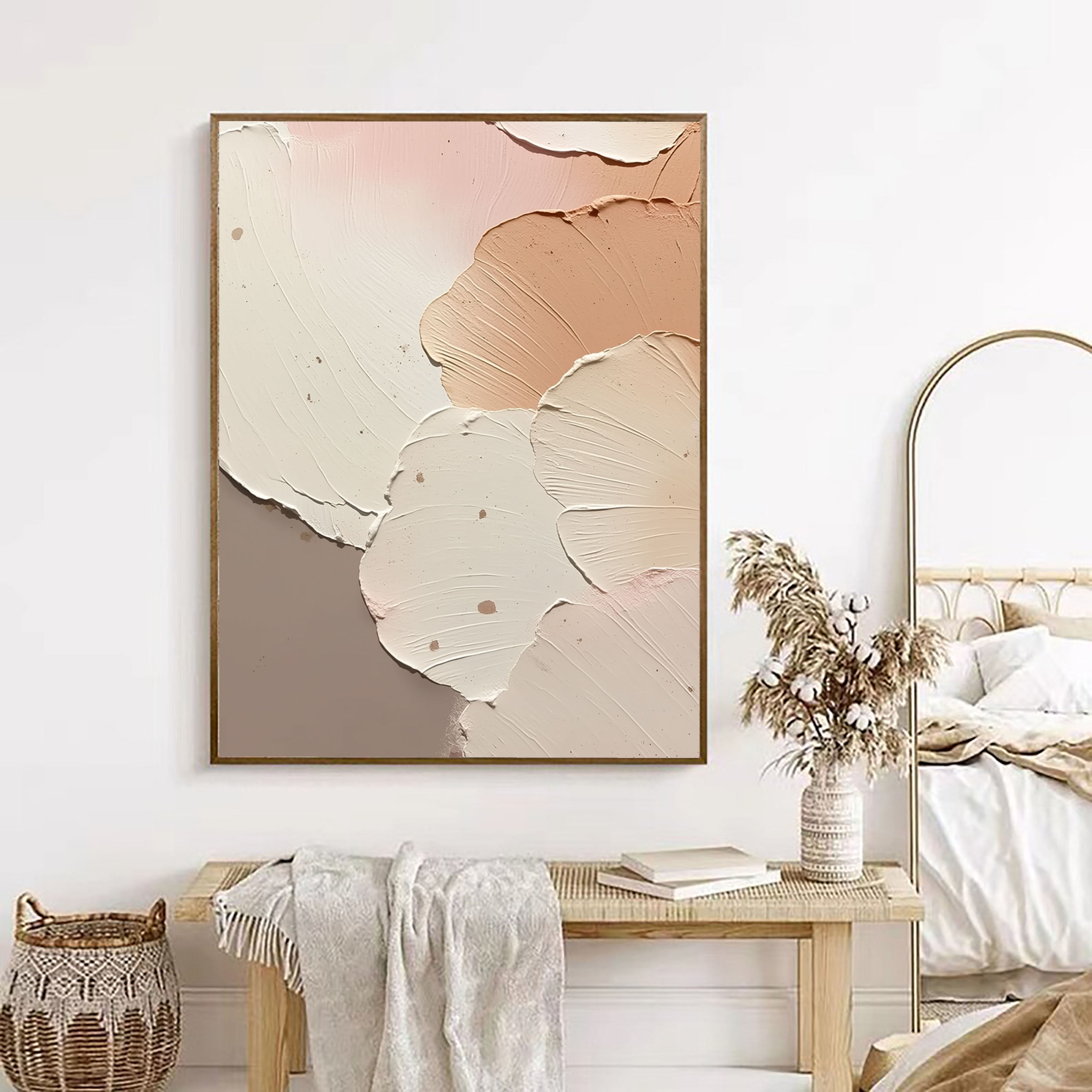 Textured Soft Petals | Blush Beige