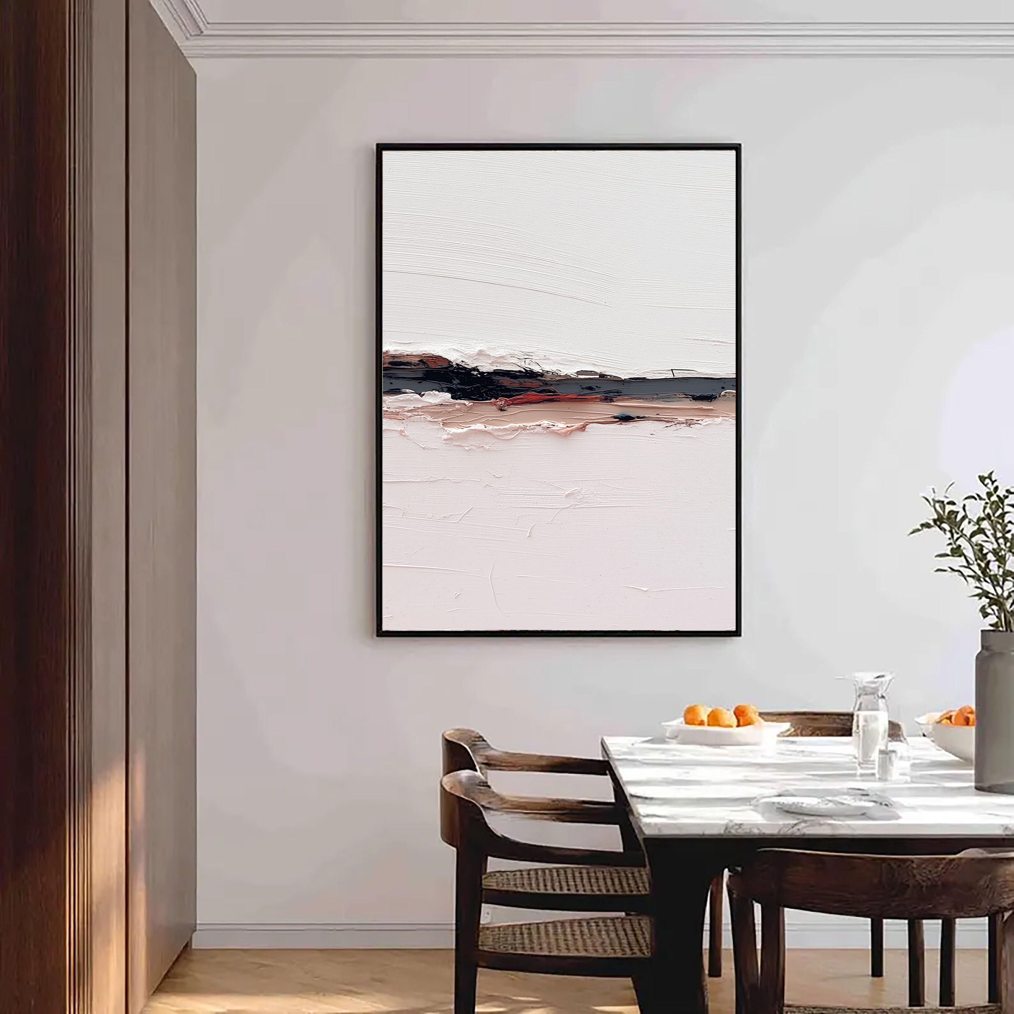 Textured Minimal Horizon | Black Blush