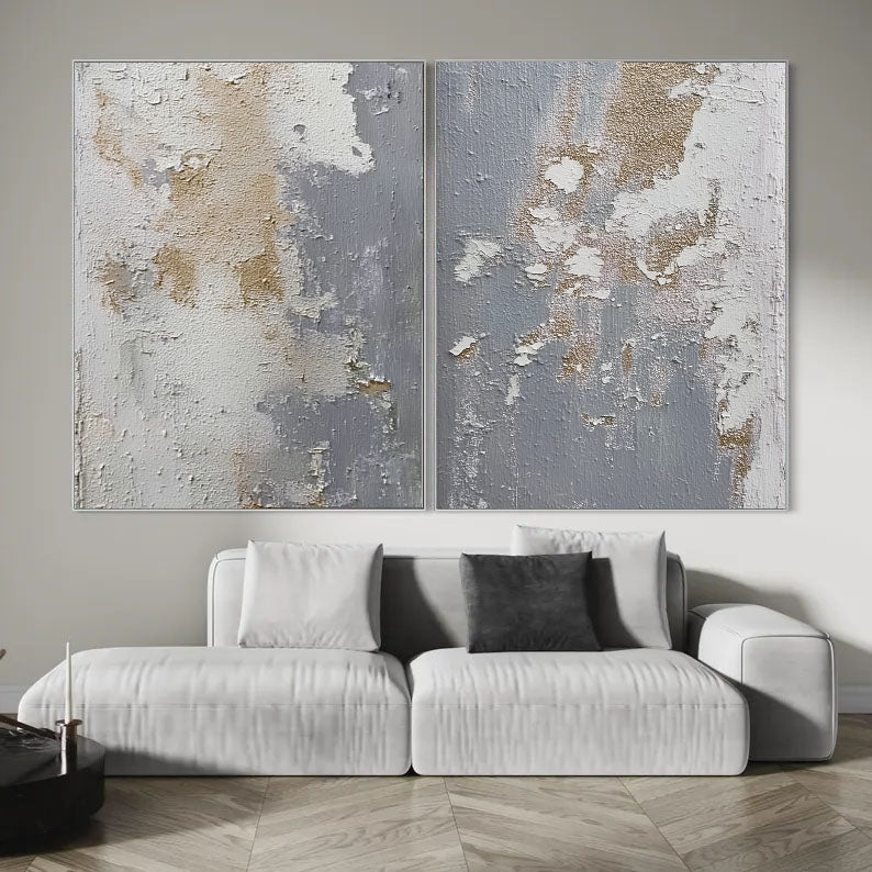 Textured Metallic Fusion | Grey Tones