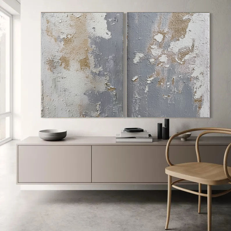 Textured Metallic Fusion | Grey Tones