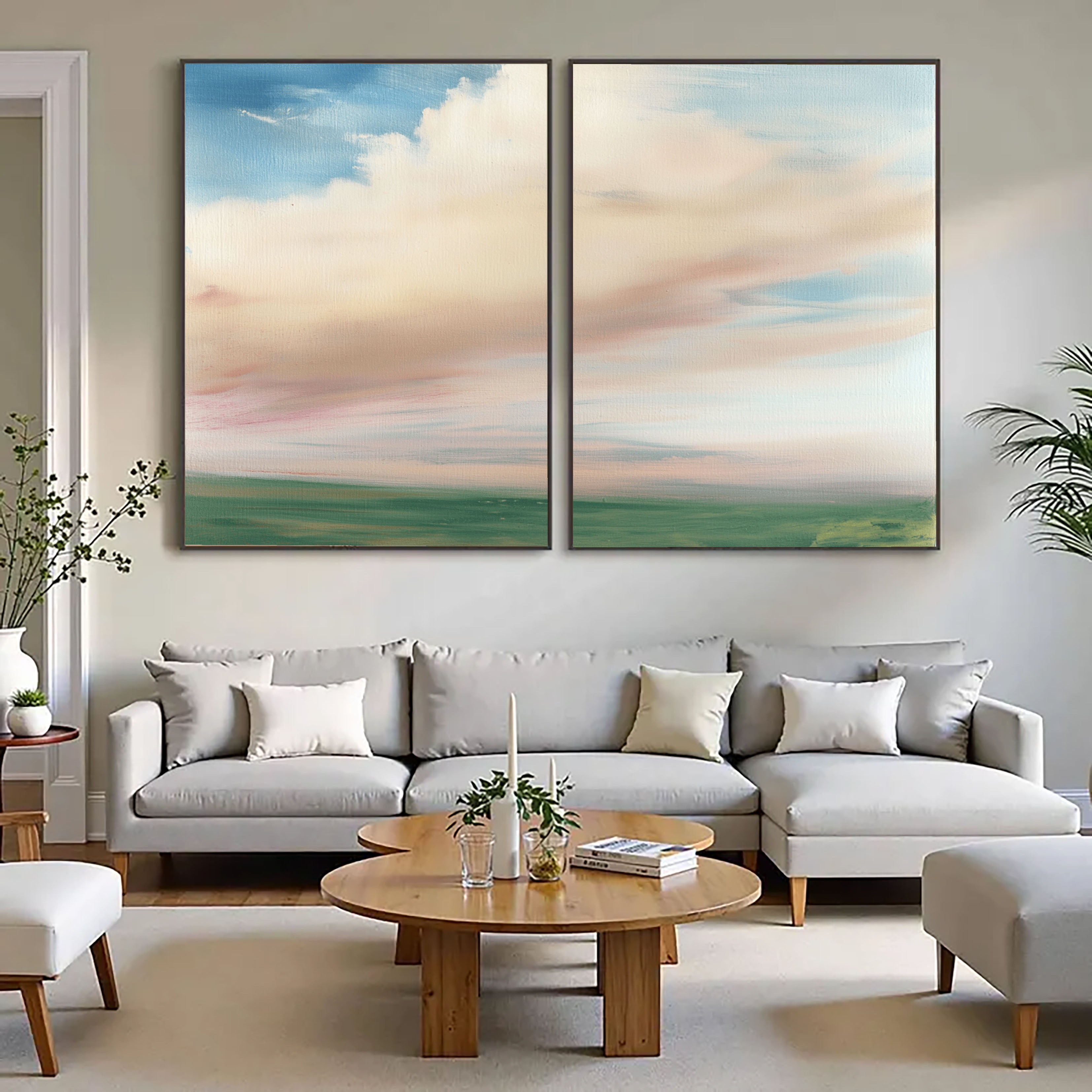 Serene Pastel Horizon | Sky View