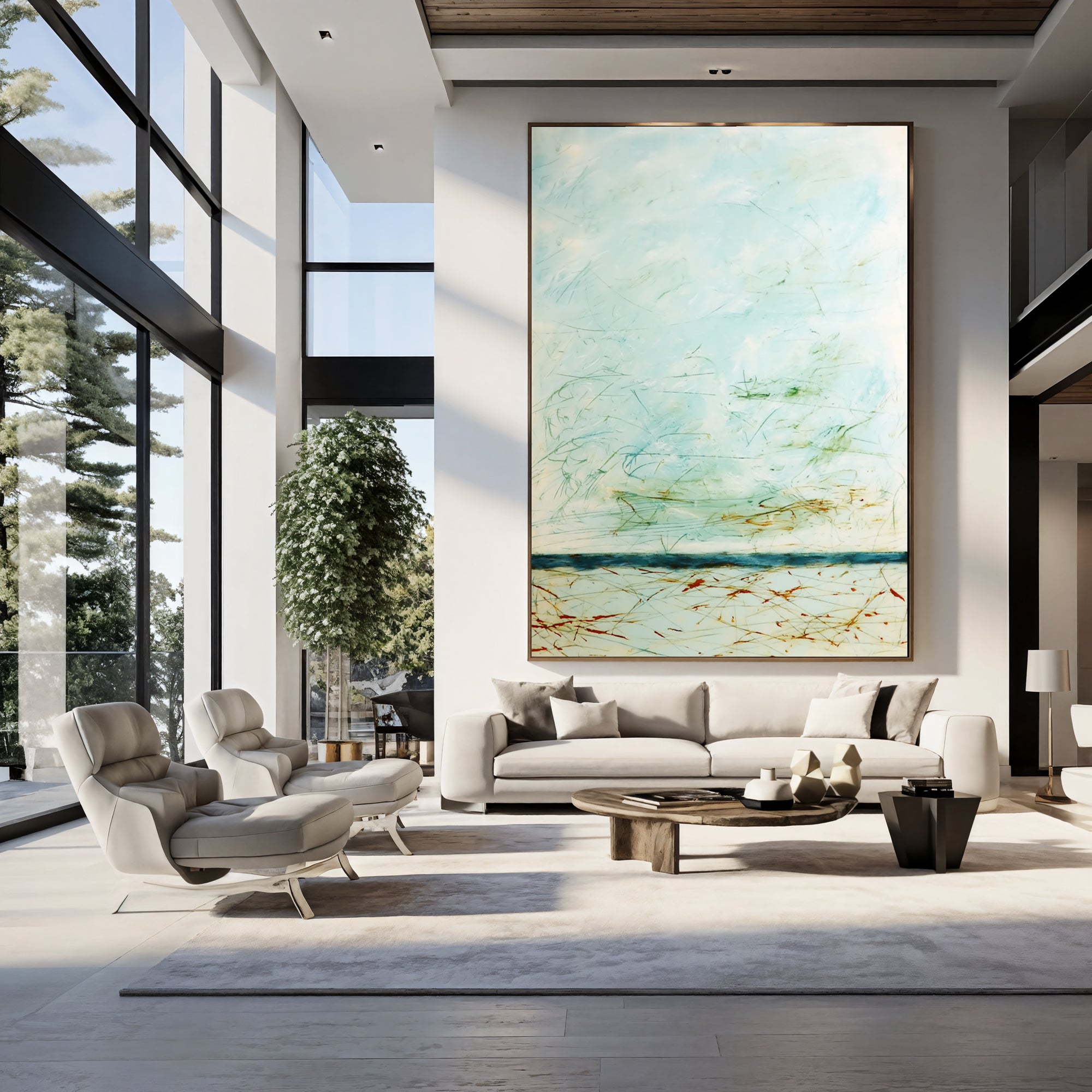 Textured Airy Landscape | Soft Hues