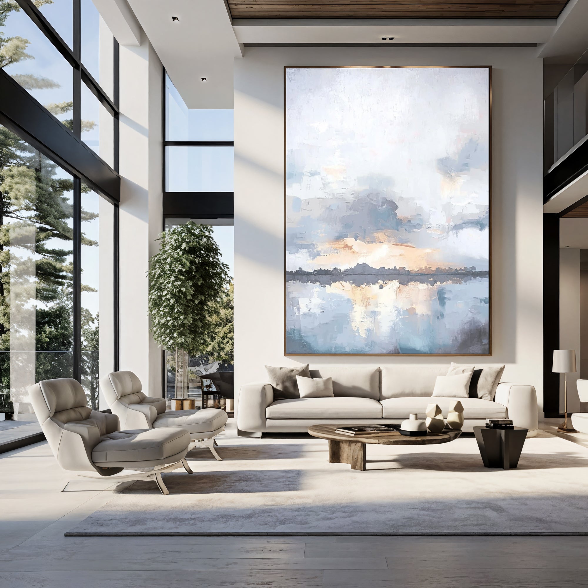 Textured Misty Horizon | Soft Reflections