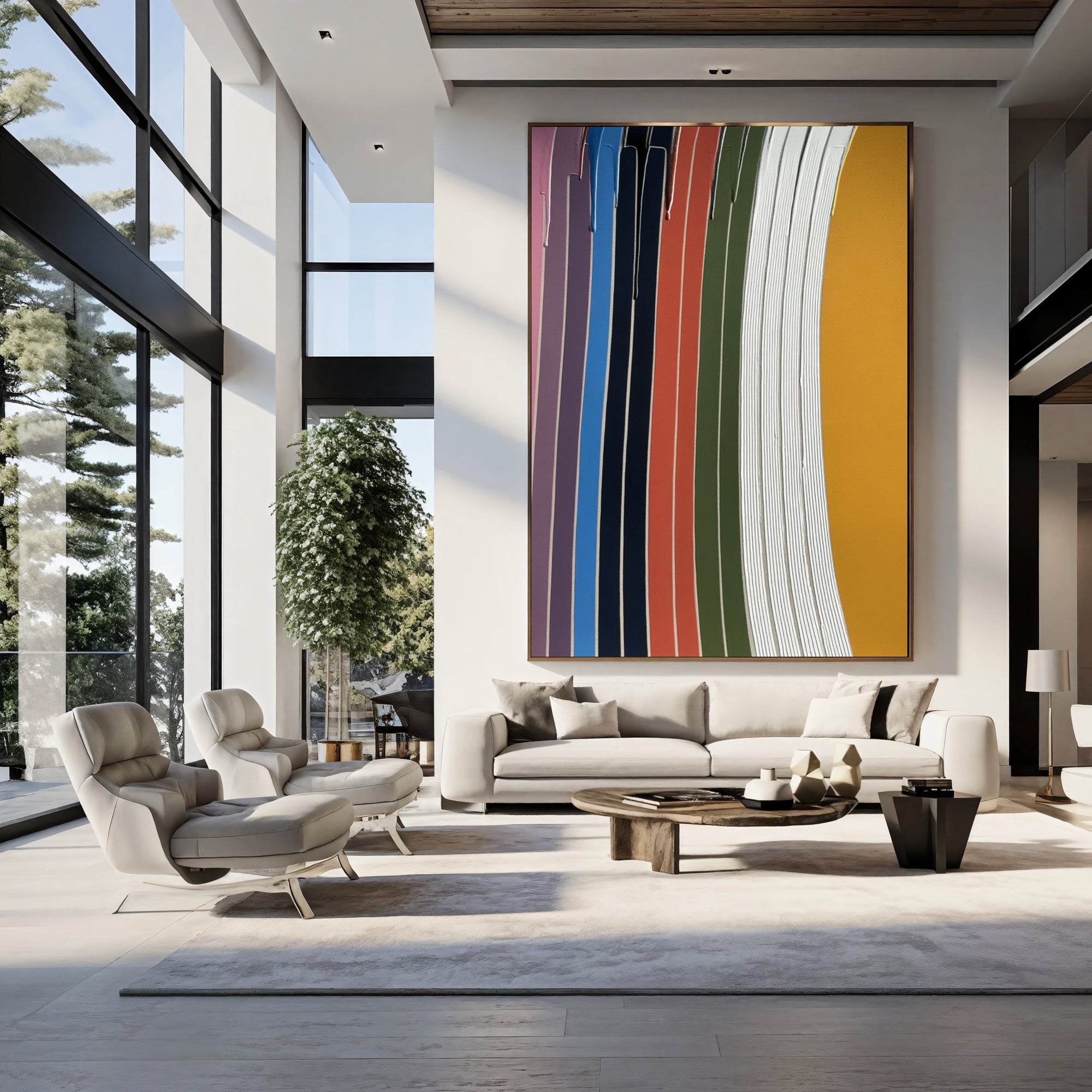 Textured Vibrant Stripes | Bold Hues